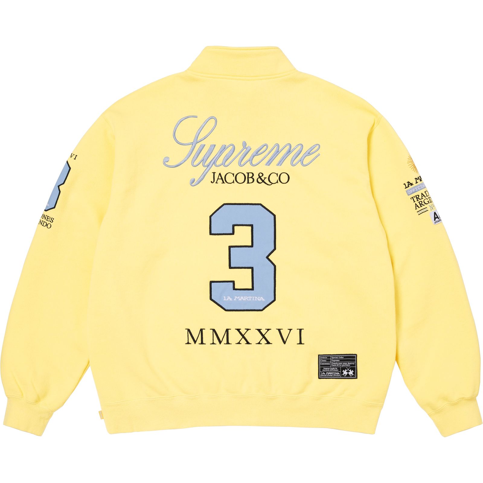 Supreme®/La Martina/Jacob & Co Zip Up Sweatshirt