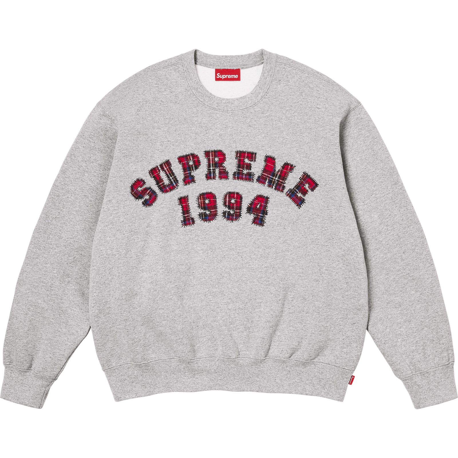 Plaid Arc Crewneck