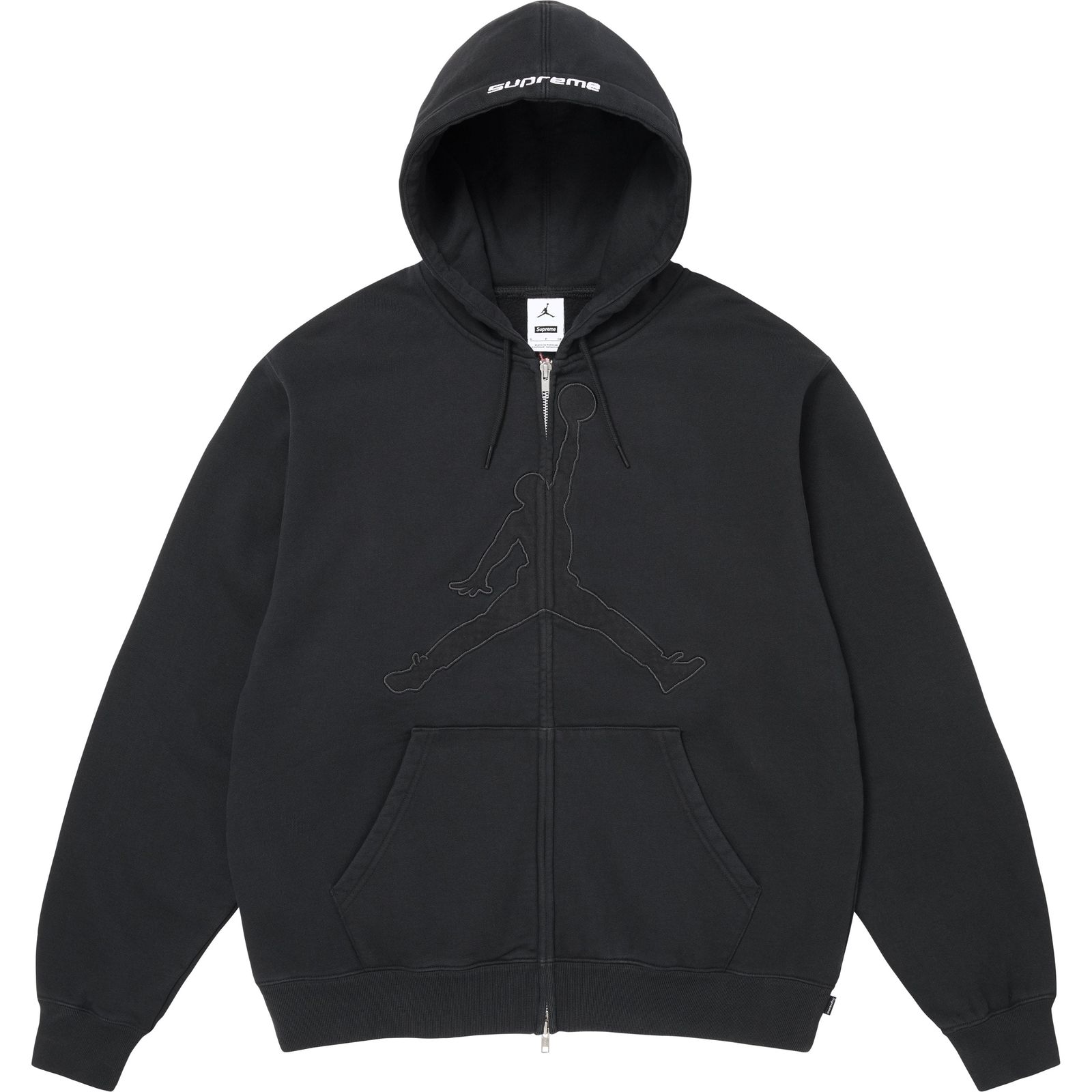 Supreme®/Jordan® Zip Up Hooded Sweatshirt