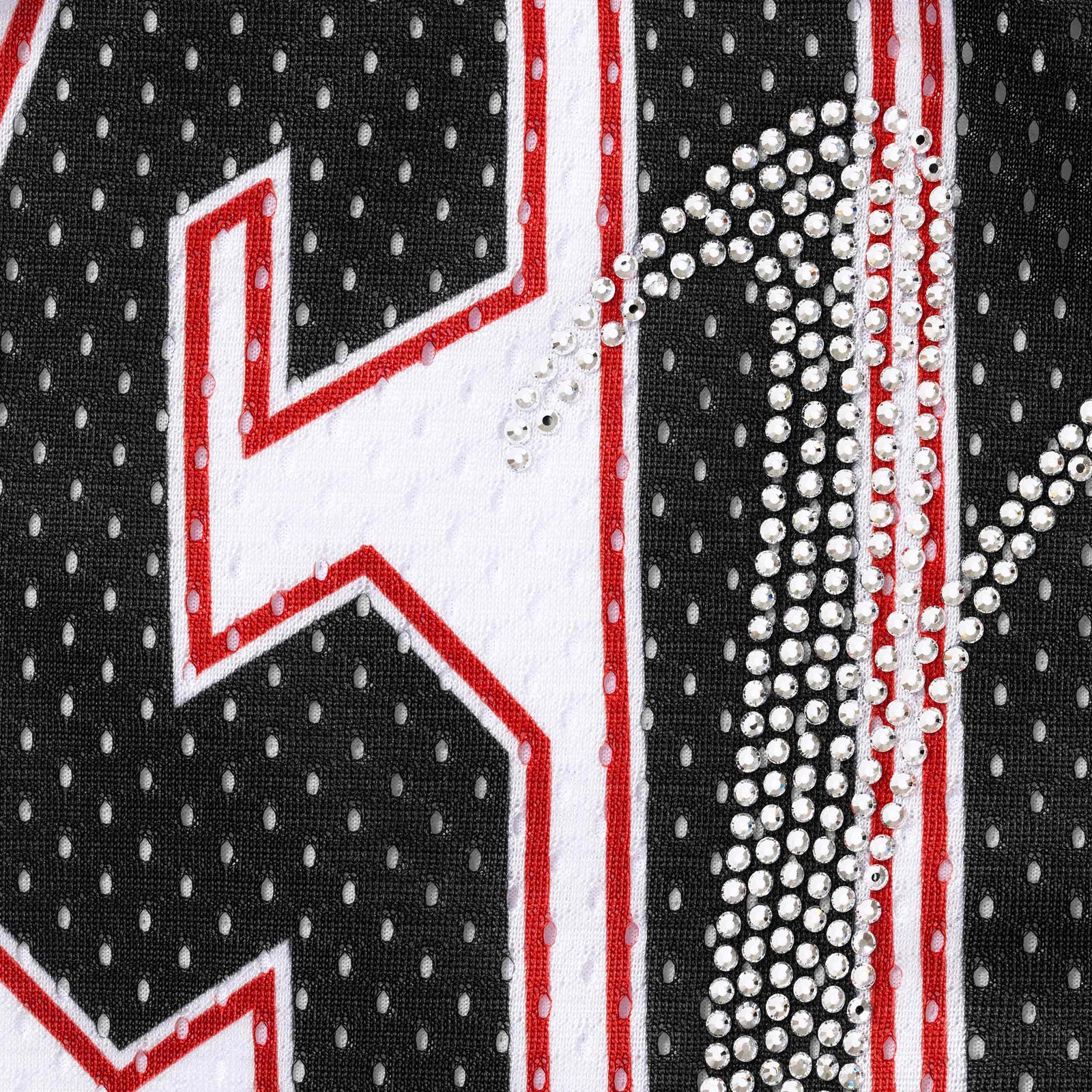 Rhinestone Mesh Short