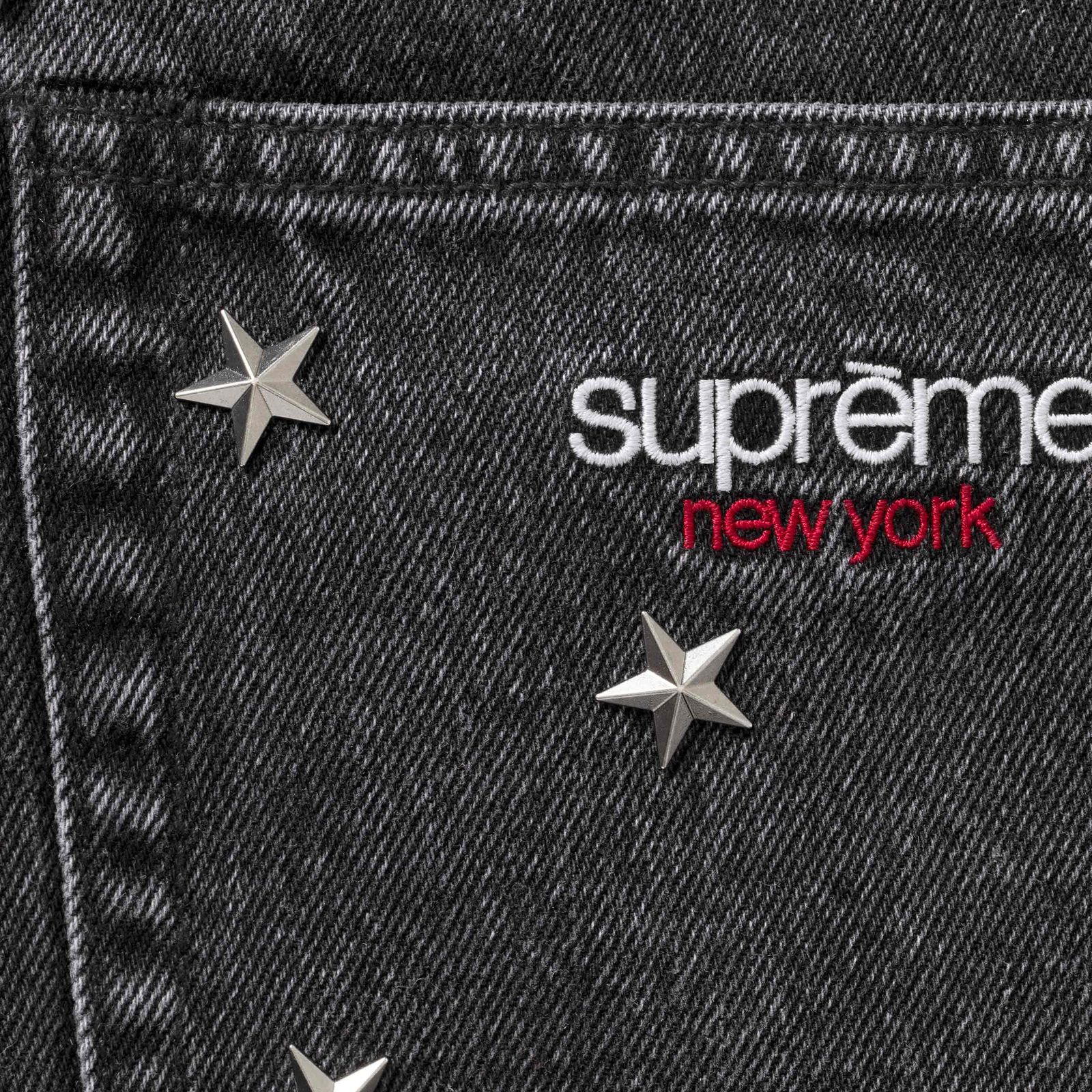 Stars Studded Baggy Denim Short