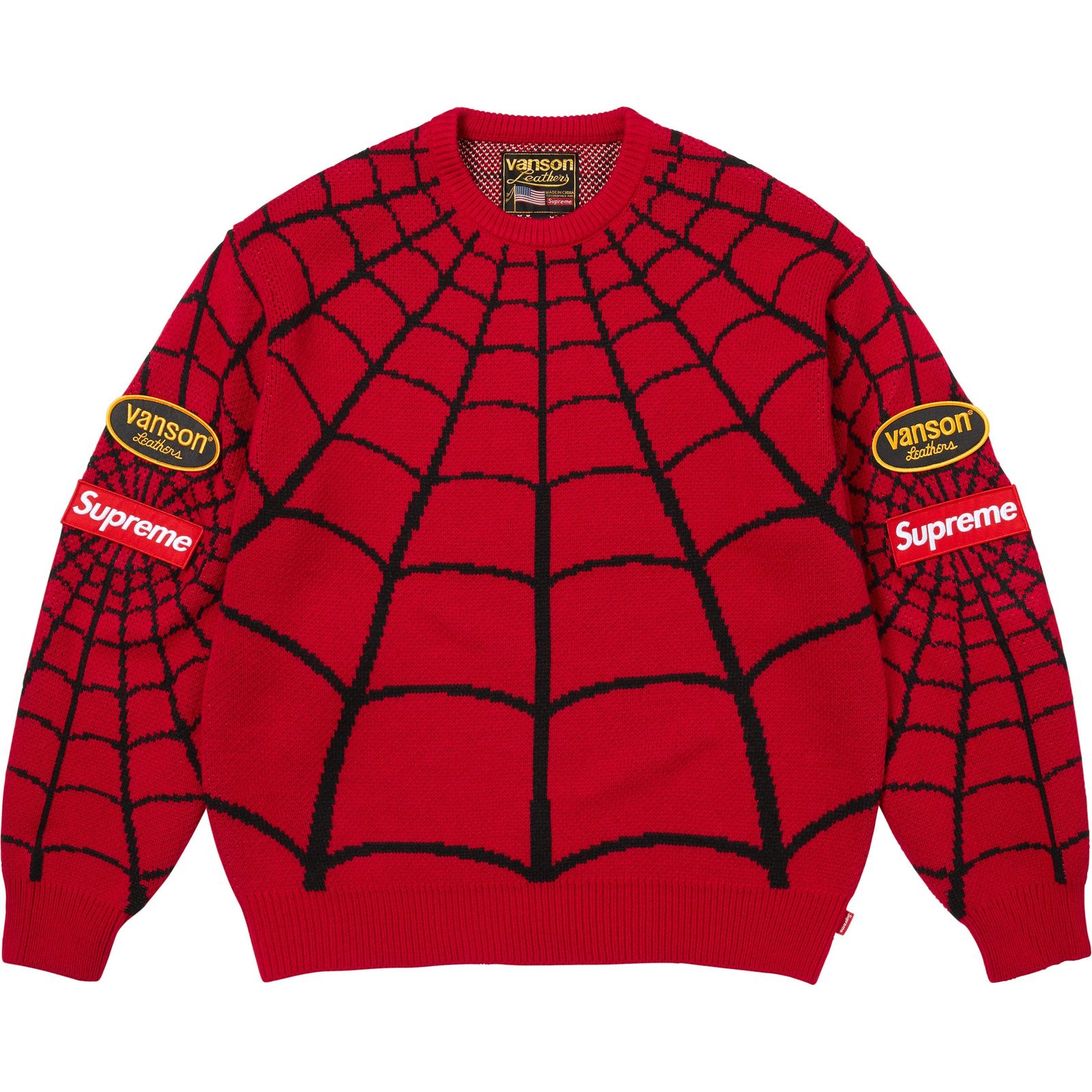 Supreme®/Vanson Leathers® Spider-Man Sweater
