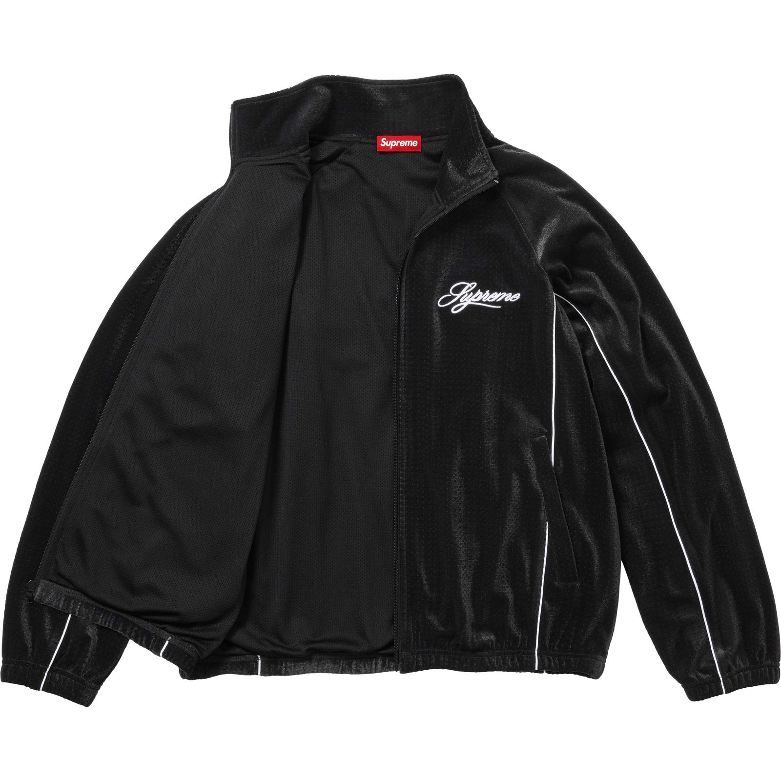 Velour Mesh Track Jacket