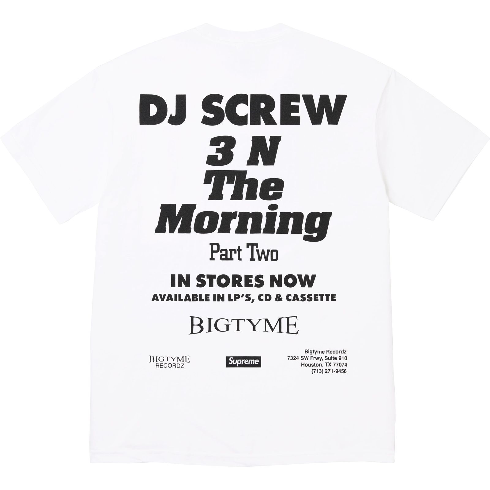 Supreme/DJ Screw SUC Tee