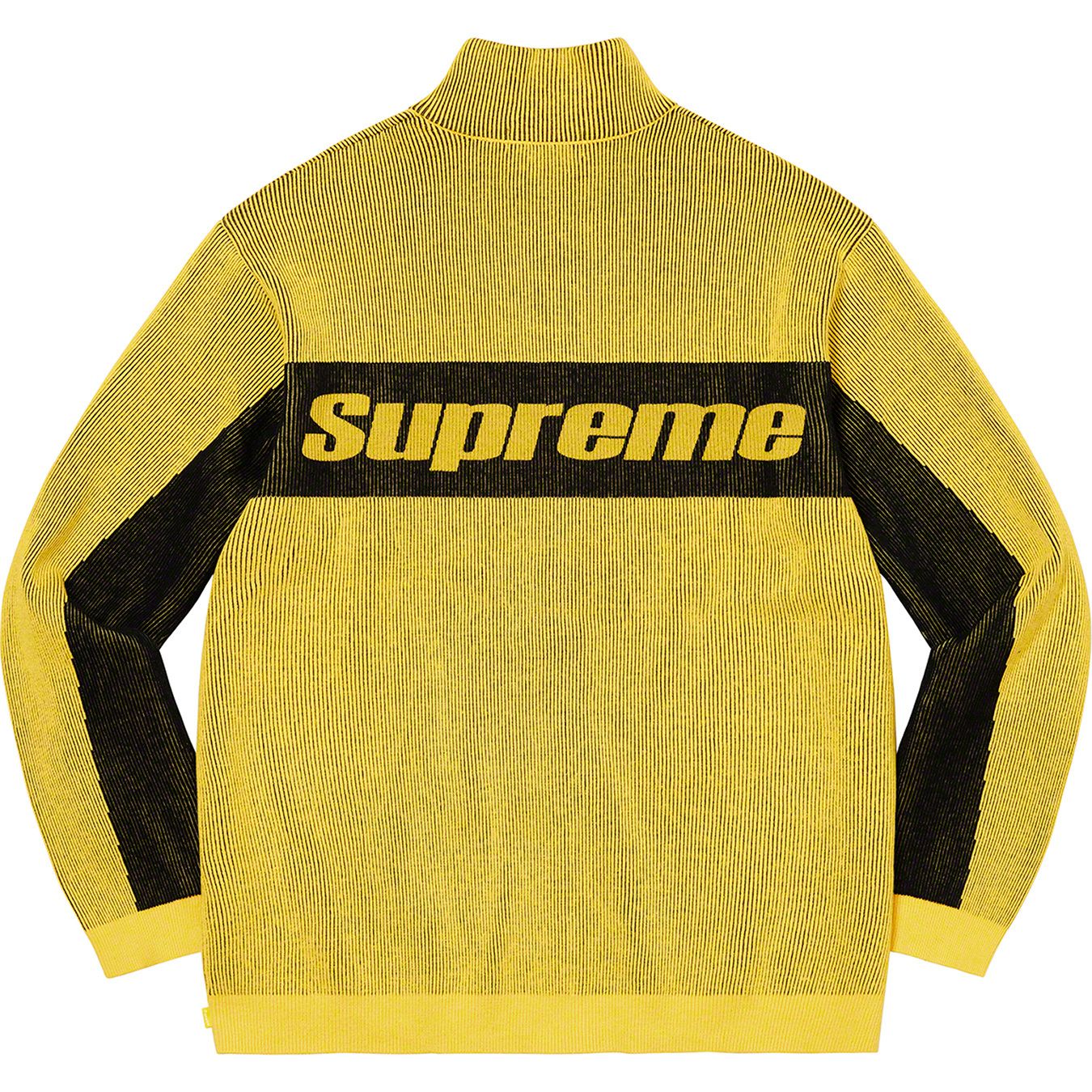 2-Tone Ribbed Zip Up Sweater
