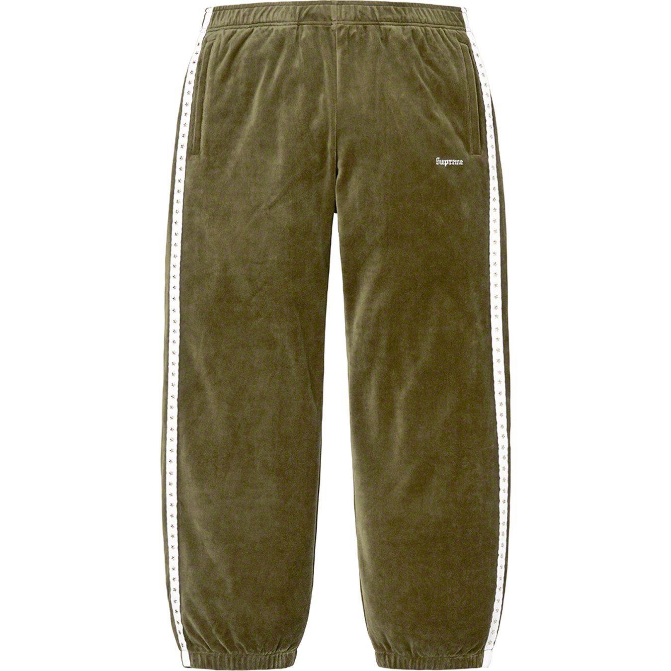 Studded Velour Track Pant