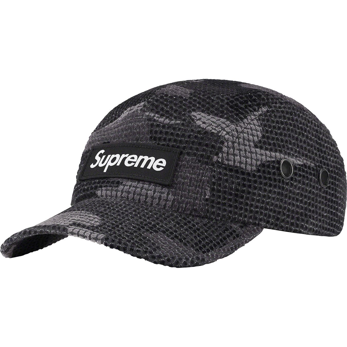 Camo Grid Velvet Camp Cap