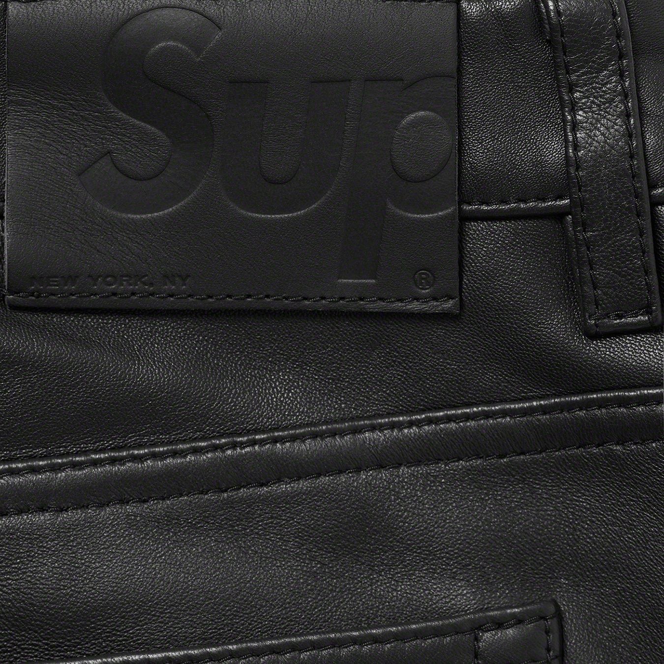 Leather 5-Pocket Jean