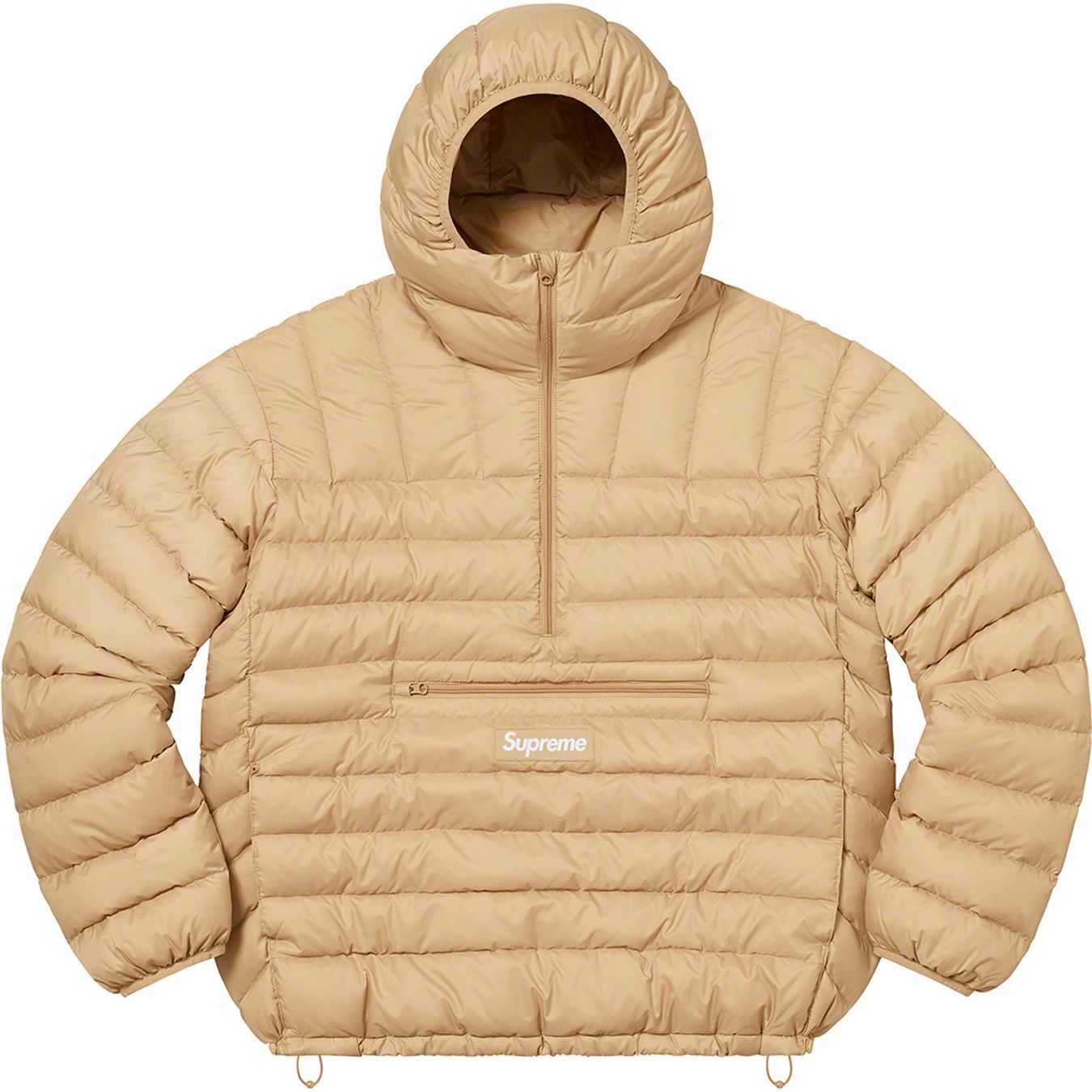 Micro Down Half Zip Hooded Pullover