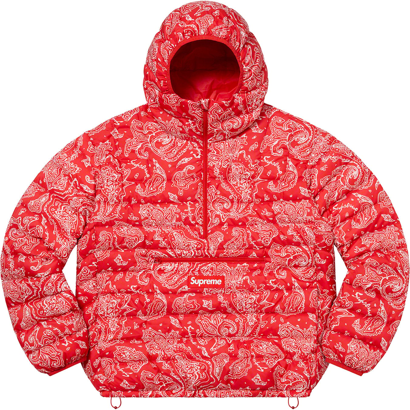 Micro Down Half Zip Hooded Pullover