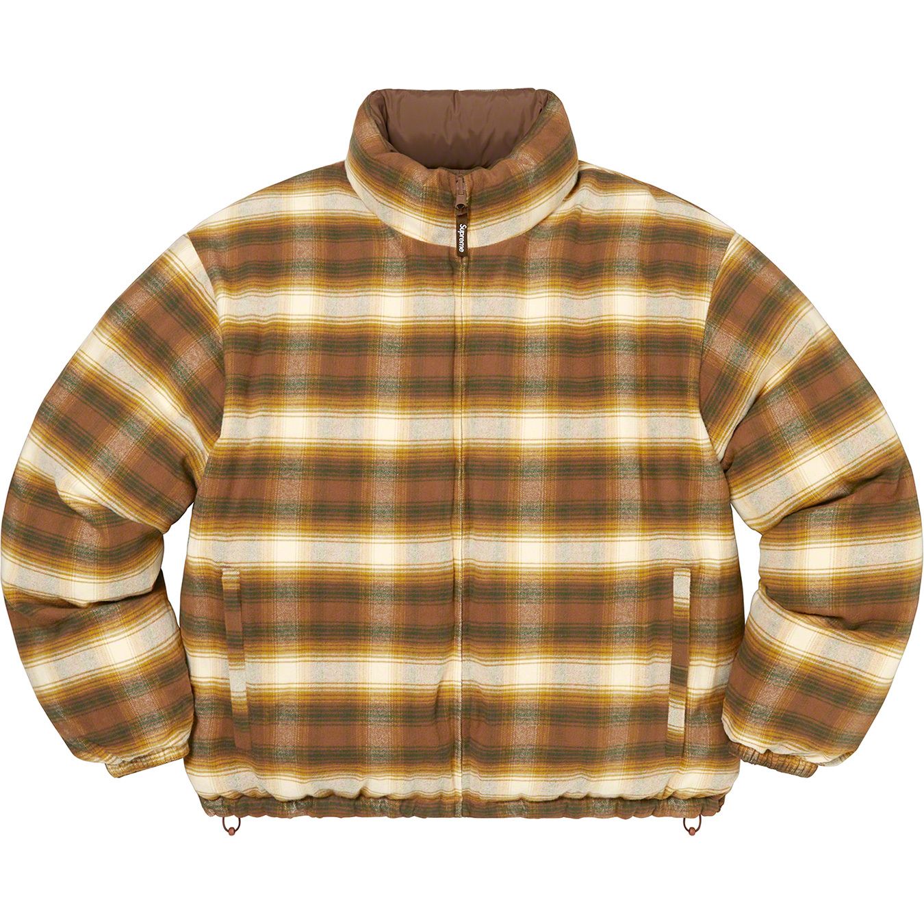 Flannel Reversible Puffer Jacket