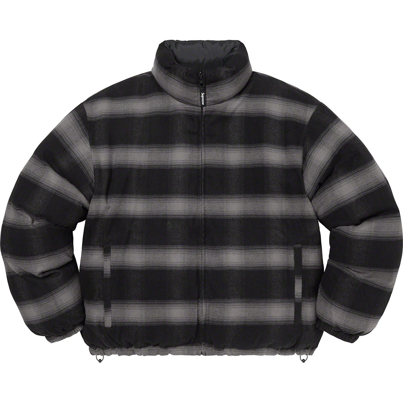 Flannel Reversible Puffer Jacket