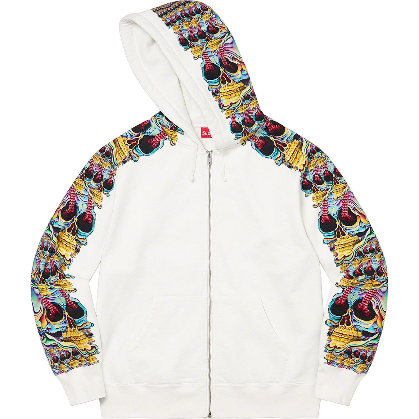 Skulls Zip Up Hooded Sweatshirt