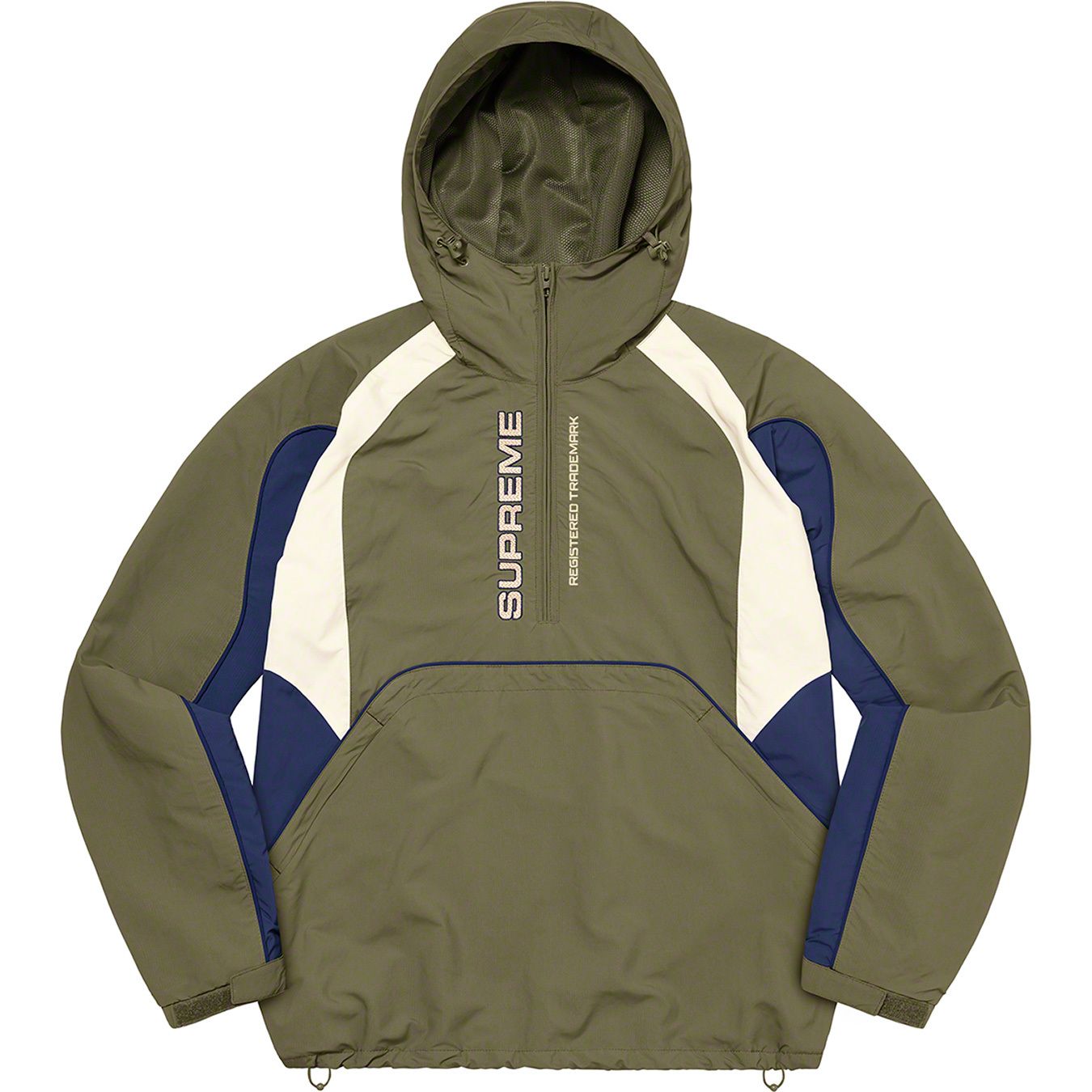Paneled Half Zip Pullover
