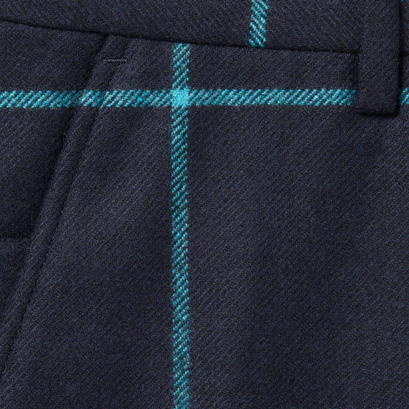 Windowpane Wool Trouser