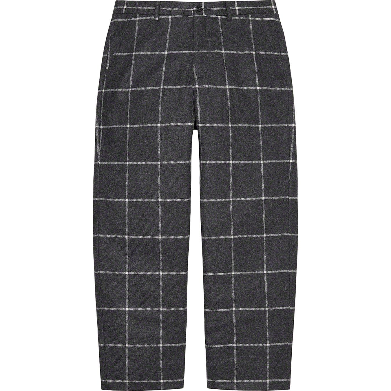 Windowpane Wool Trouser