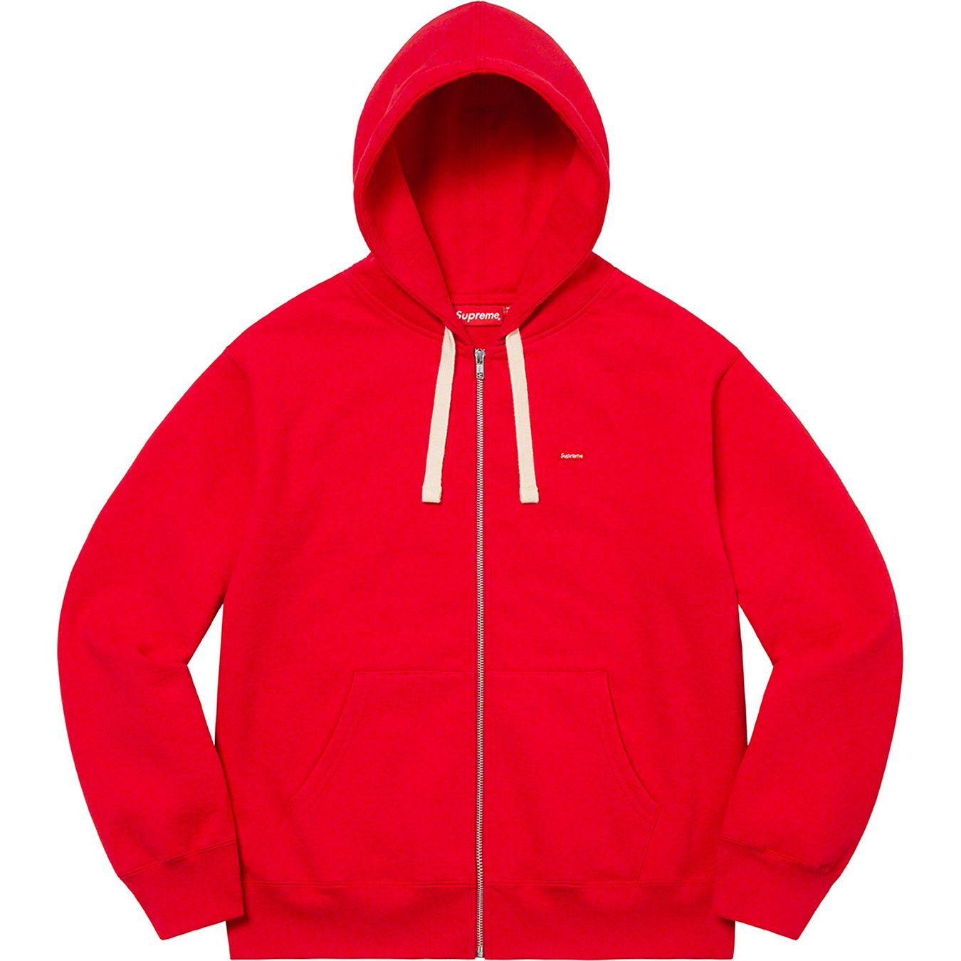 Small Box Drawcord Zip Up Hooded Sweatshirt