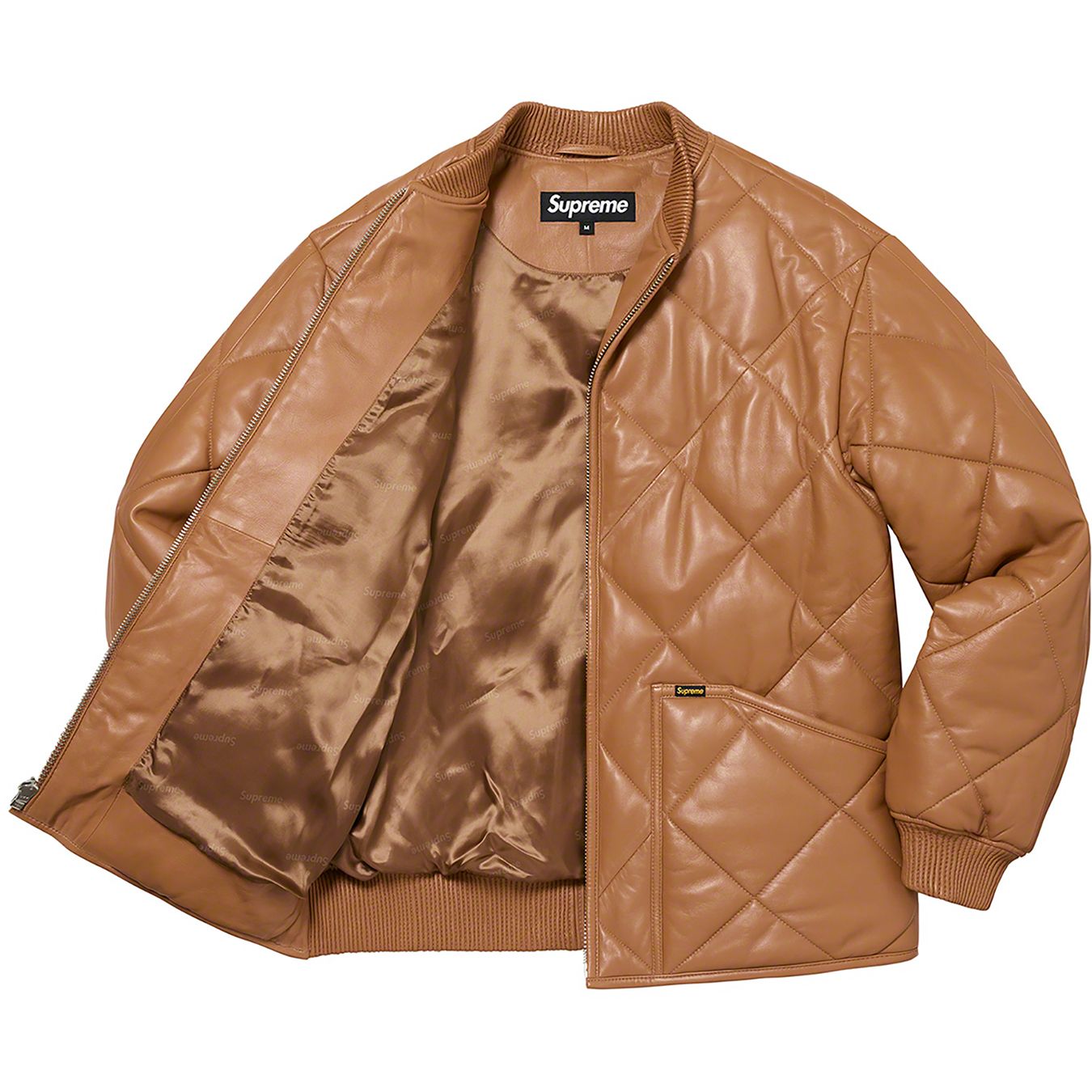 Quilted Leather Work Jacket