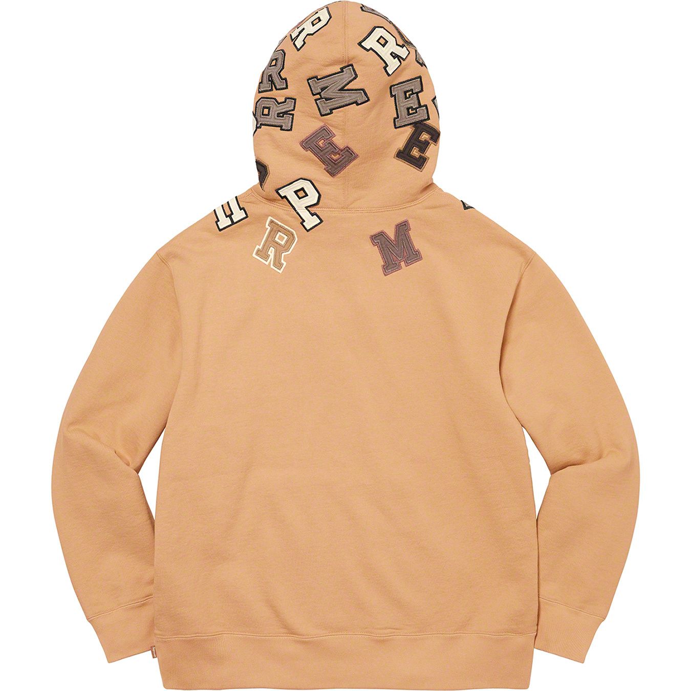 Scattered Appliqué Hooded Sweatshirt