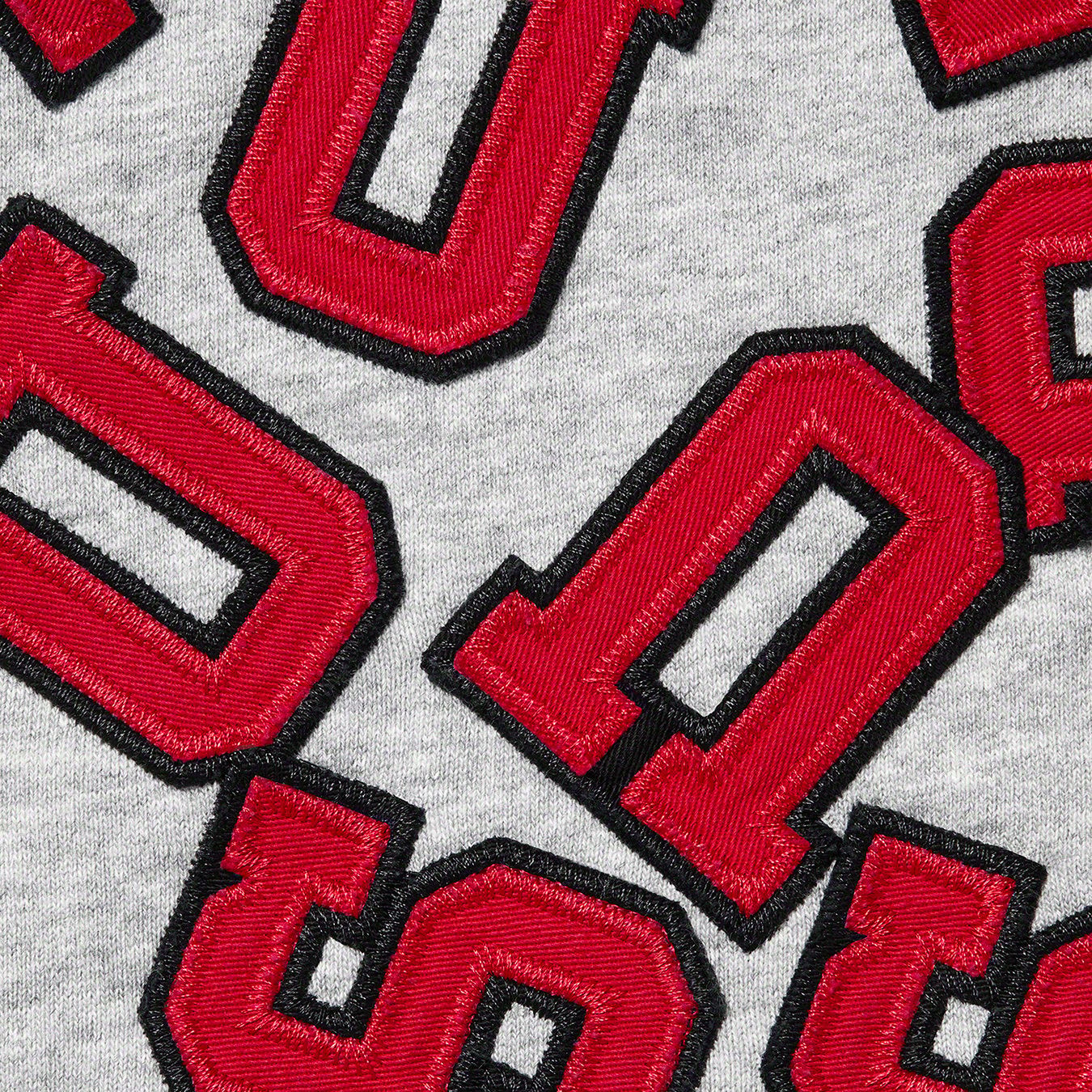 Scattered Appliqué Hooded Sweatshirt