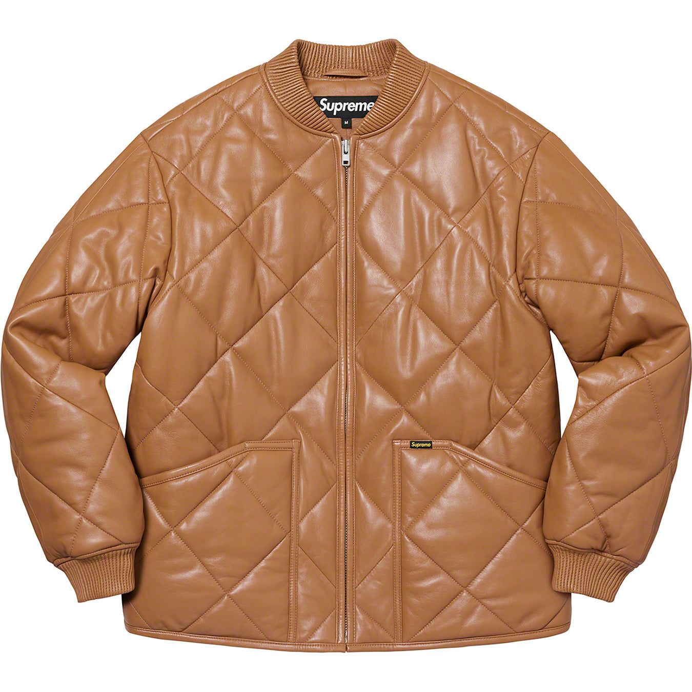 Quilted Leather Work Jacket