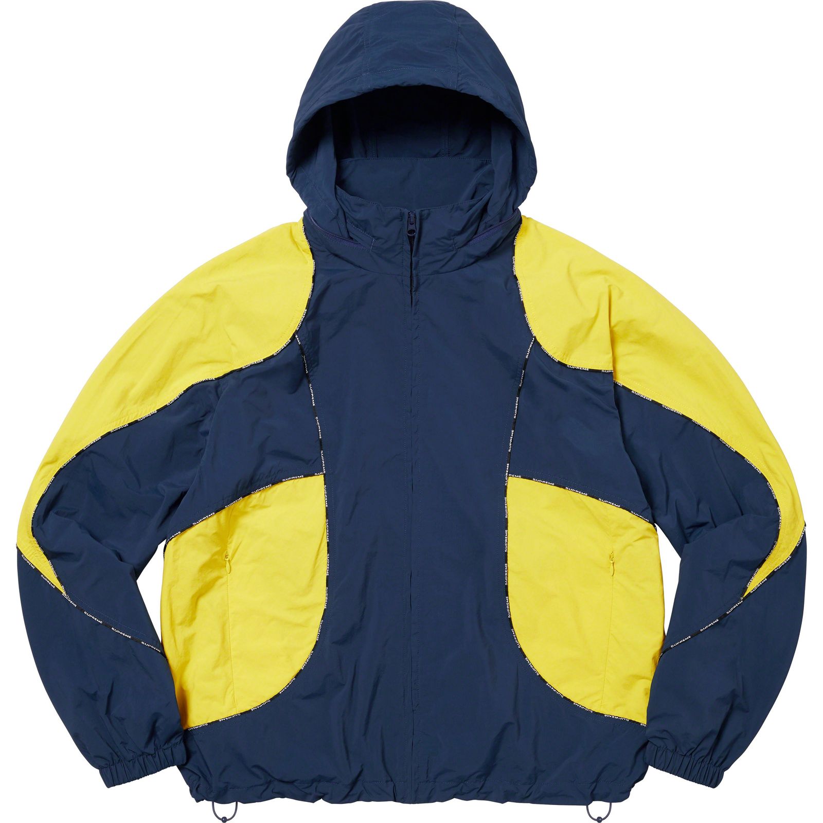 Logo Piping Hooded Track Jacket