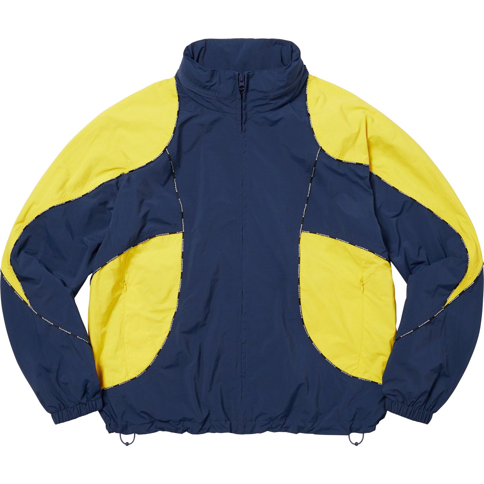 Logo Piping Hooded Track Jacket