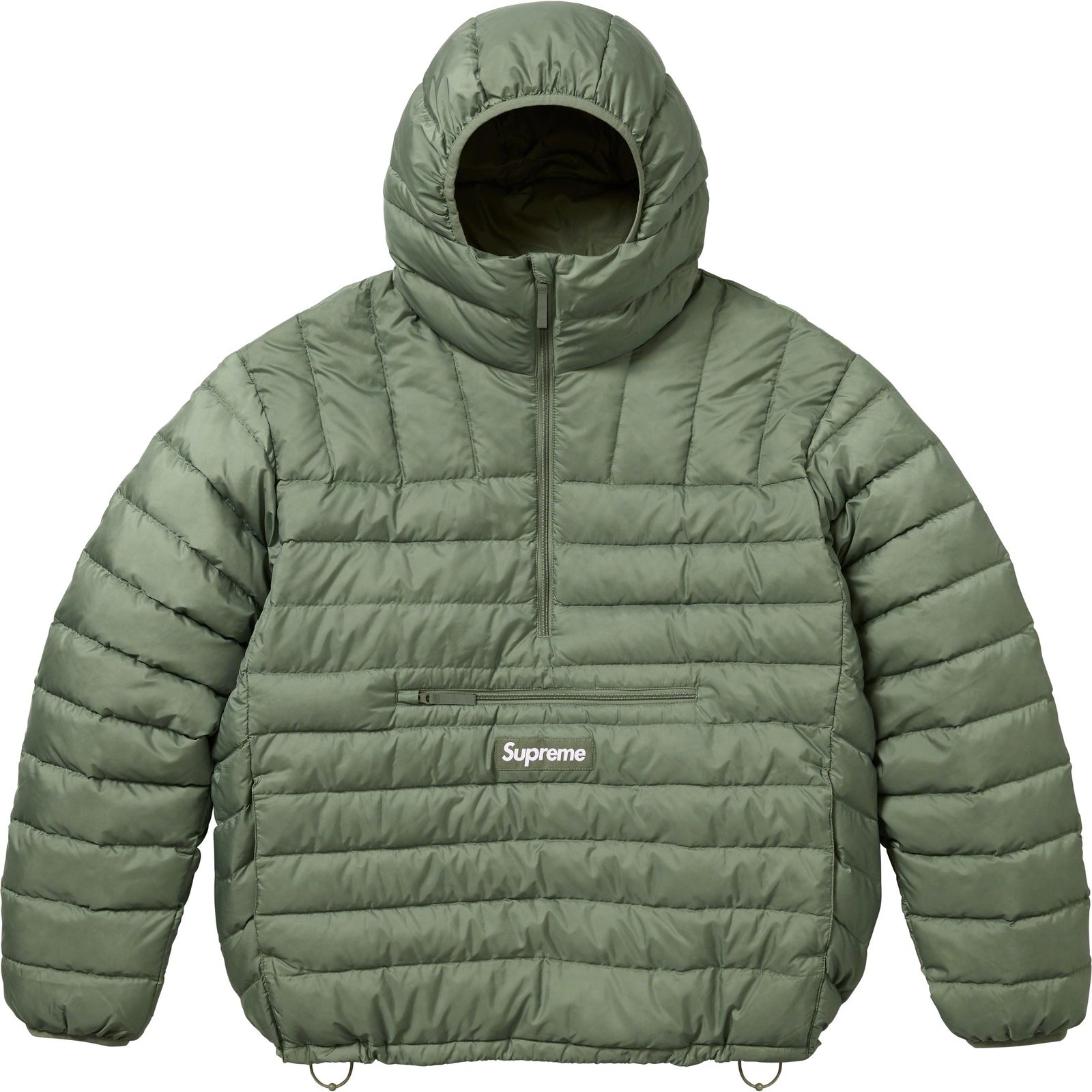 Micro Down Half Zip Hooded Pullover