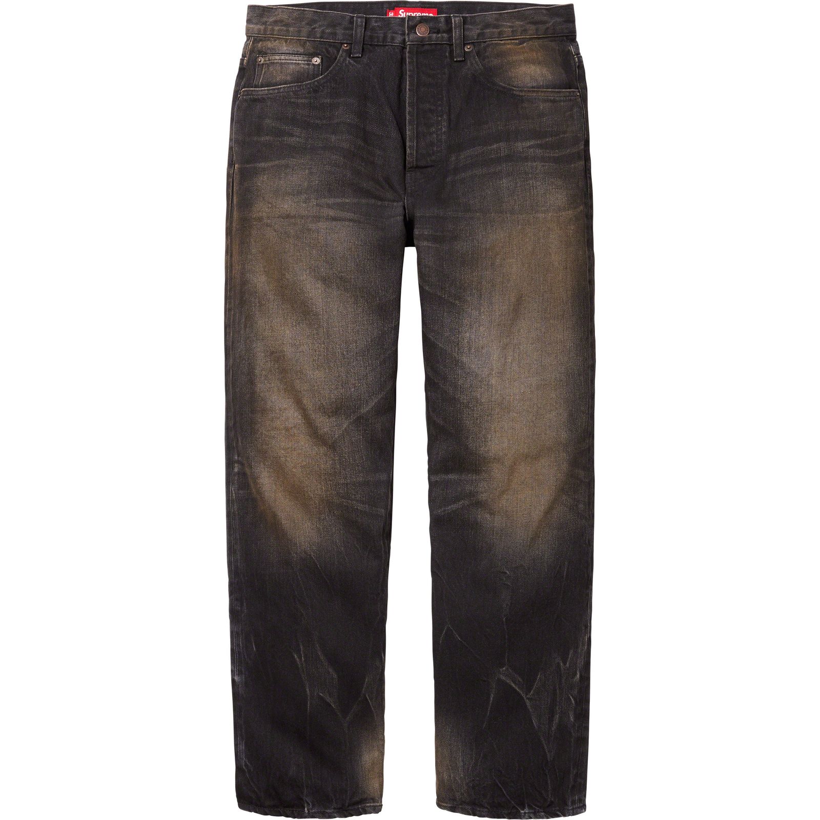 Distressed Loose Fit Selvedge Jean