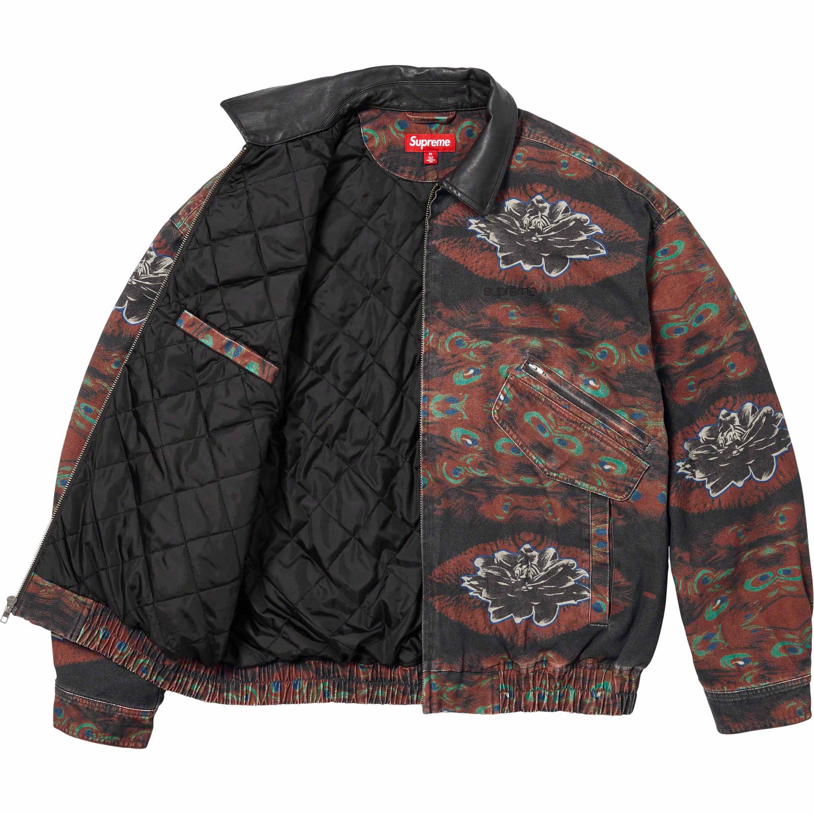 Leather Collar Utility Jacket