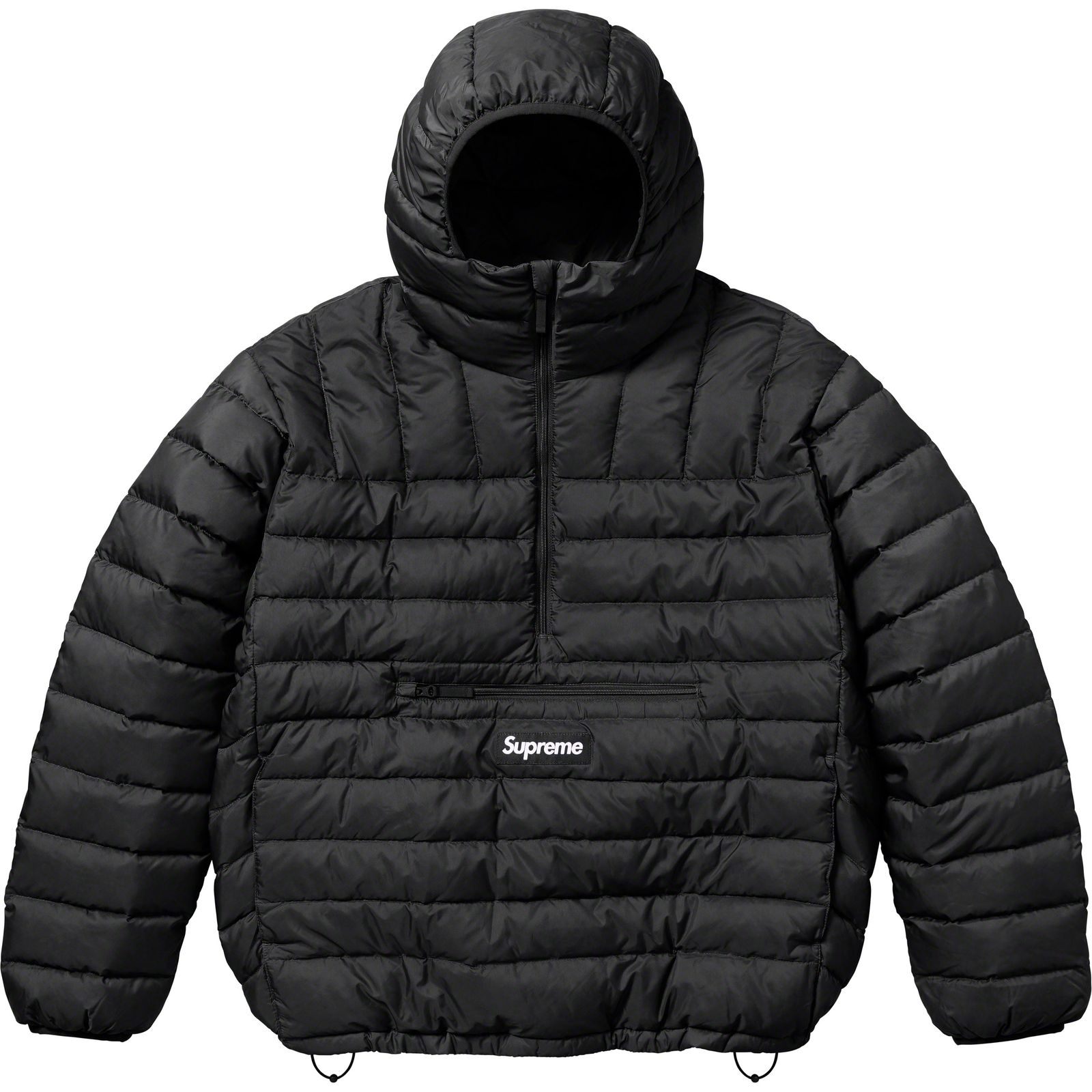 Micro Down Half Zip Hooded Pullover