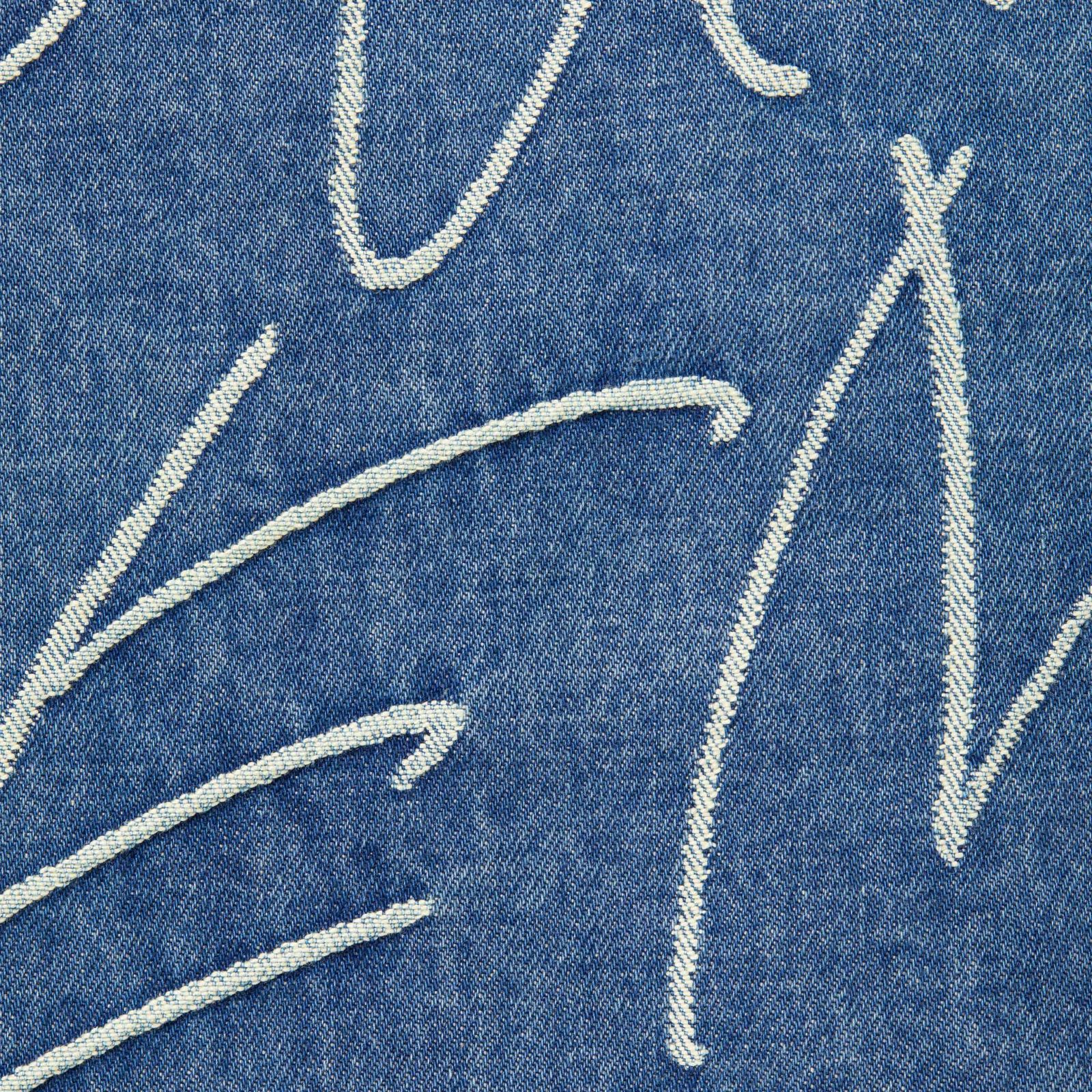 Handwriting Jacquard Denim Shirt