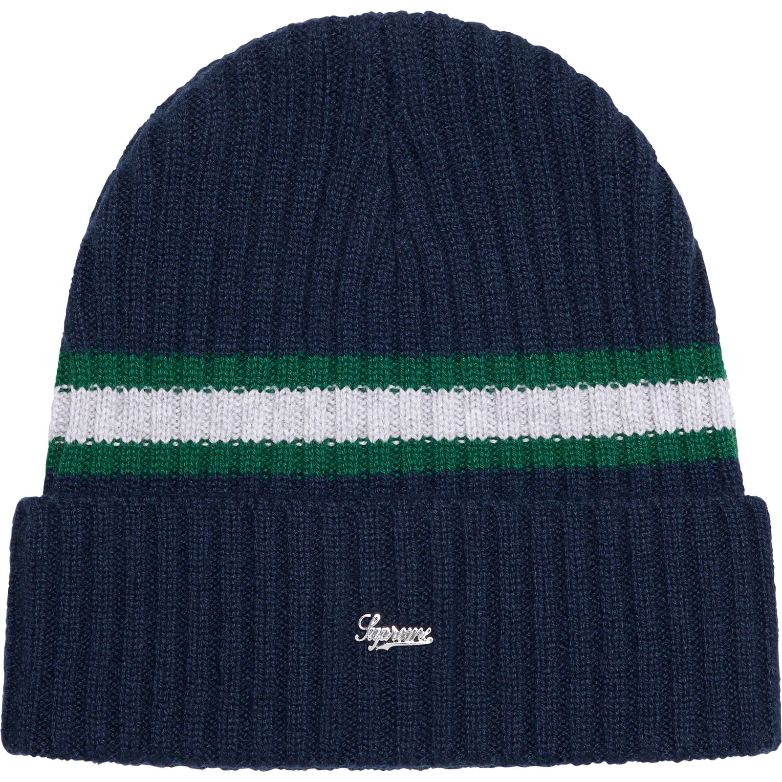 Striped Cashmere Beanie