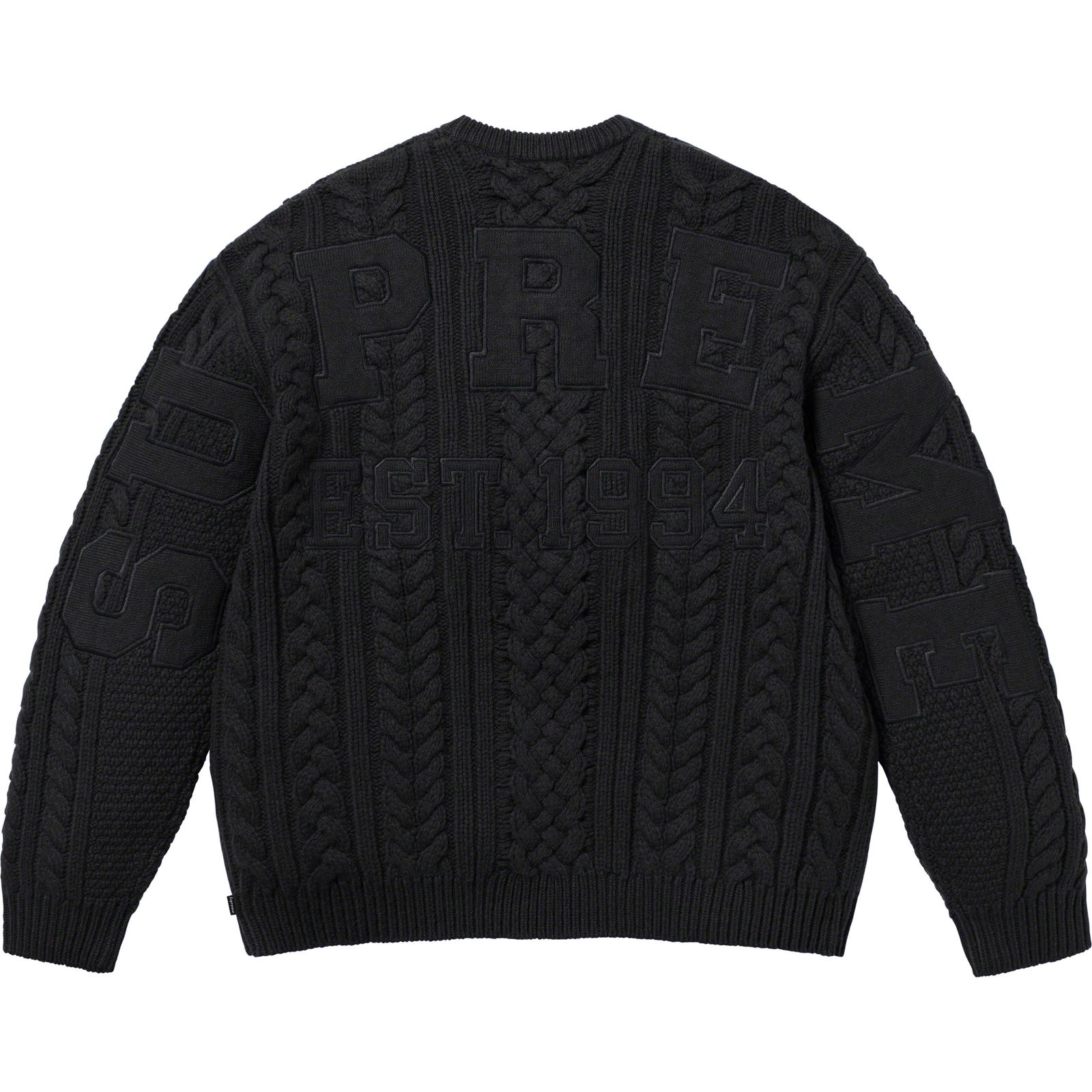 Appliqué Cable Knit Sweater