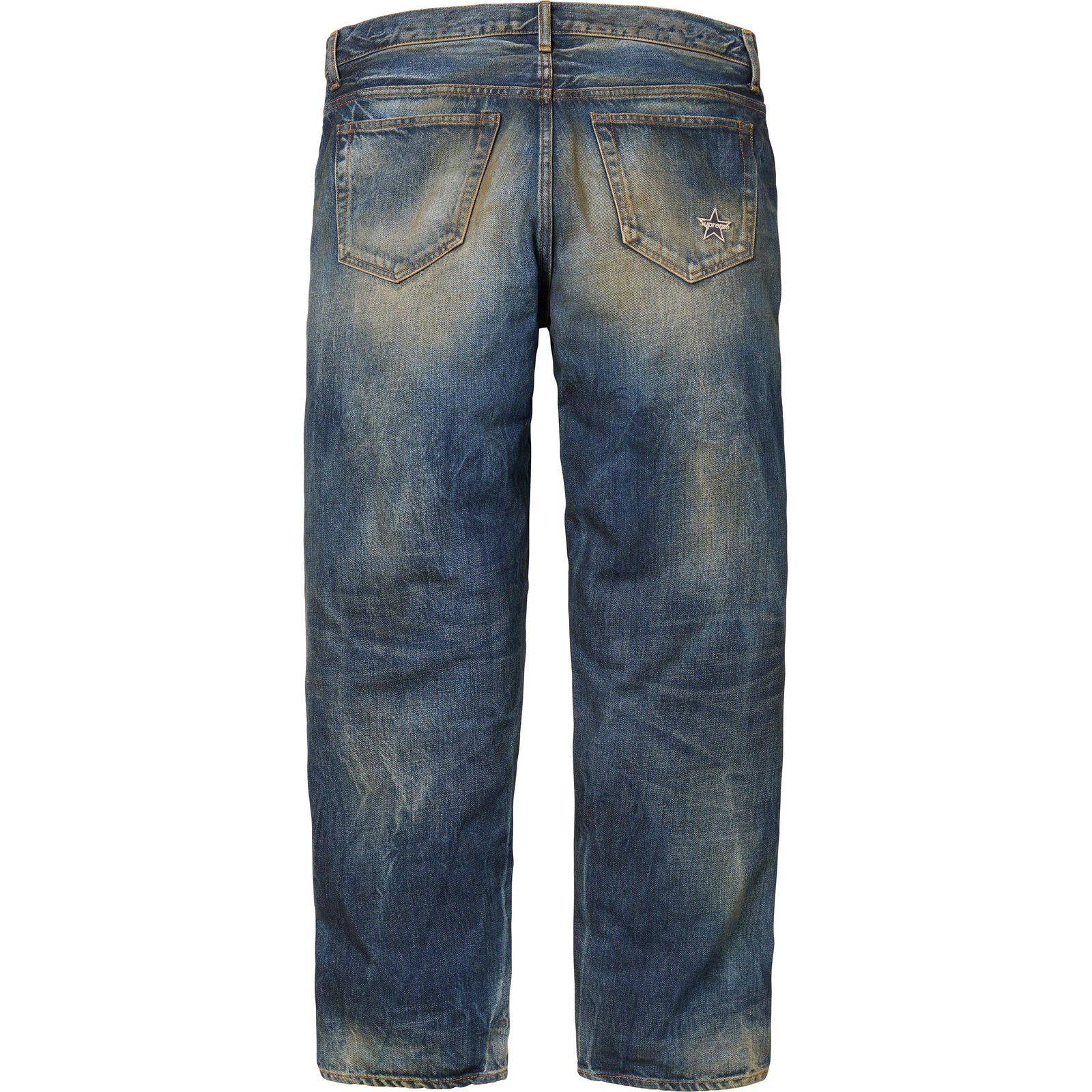 Distressed Loose Fit Selvedge Jean