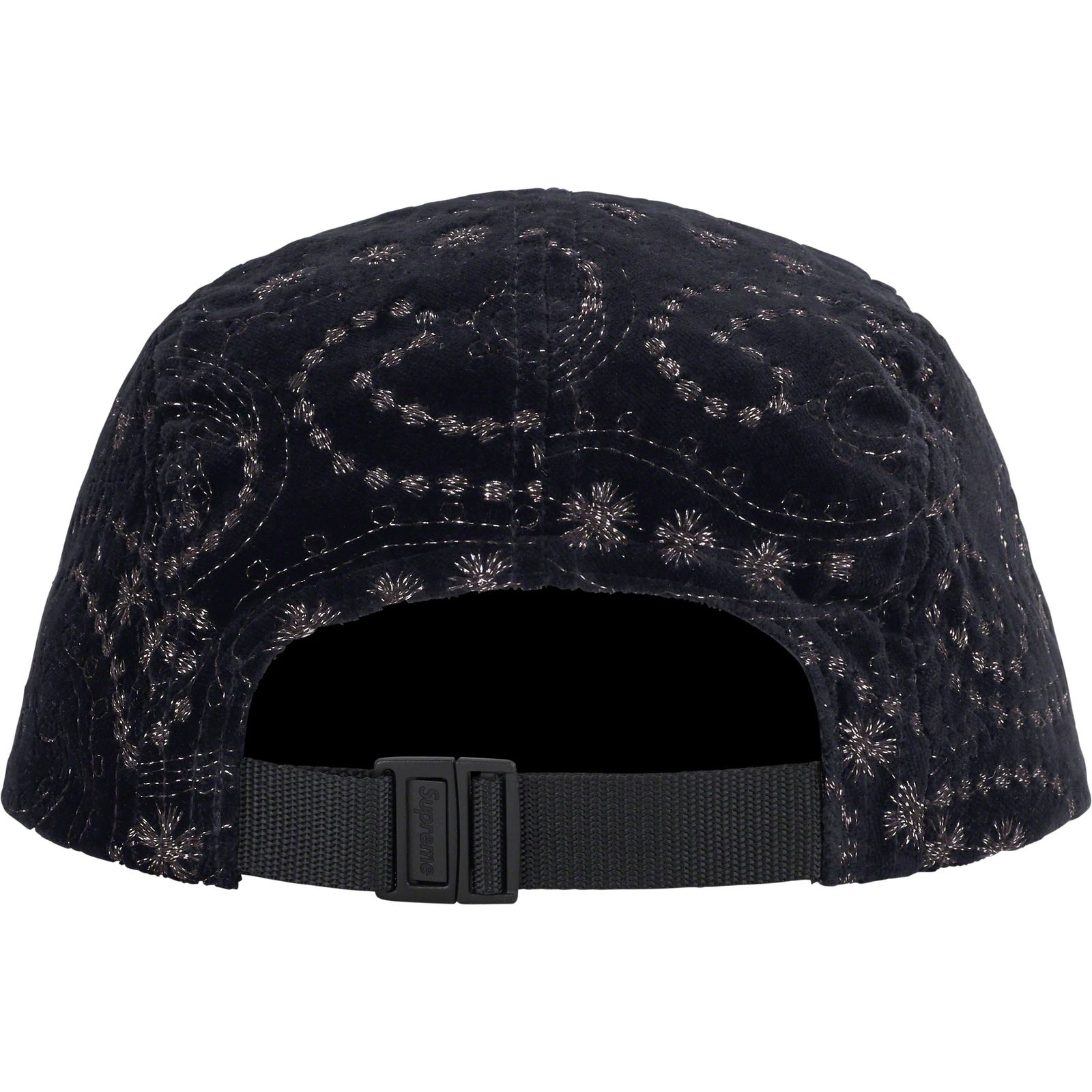 Velvet Paisley Camp Cap