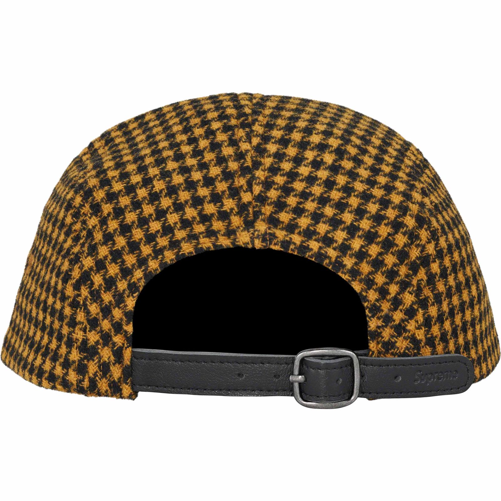 Houndstooth Wool Camp Cap