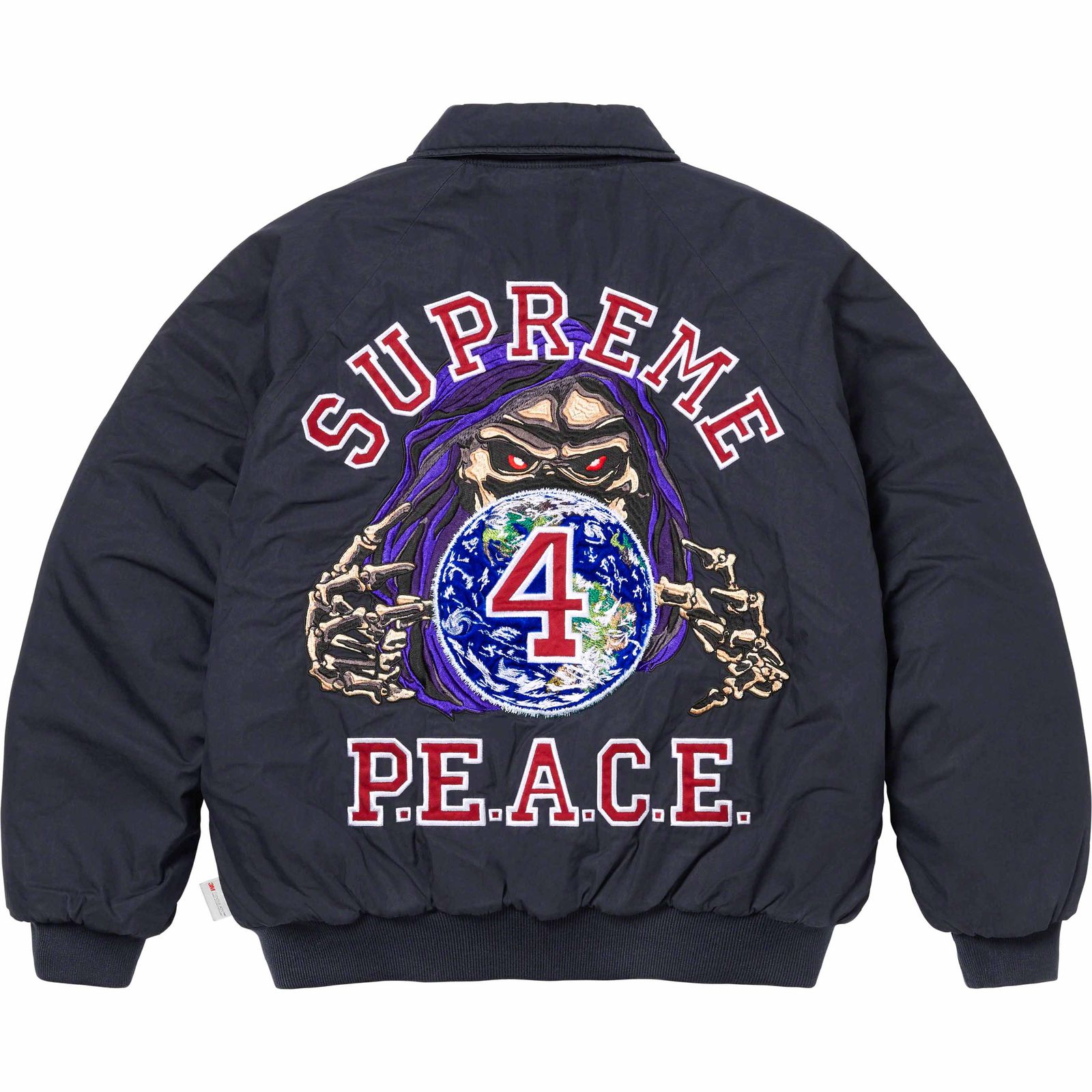 Peace Embroidered Work Jacket