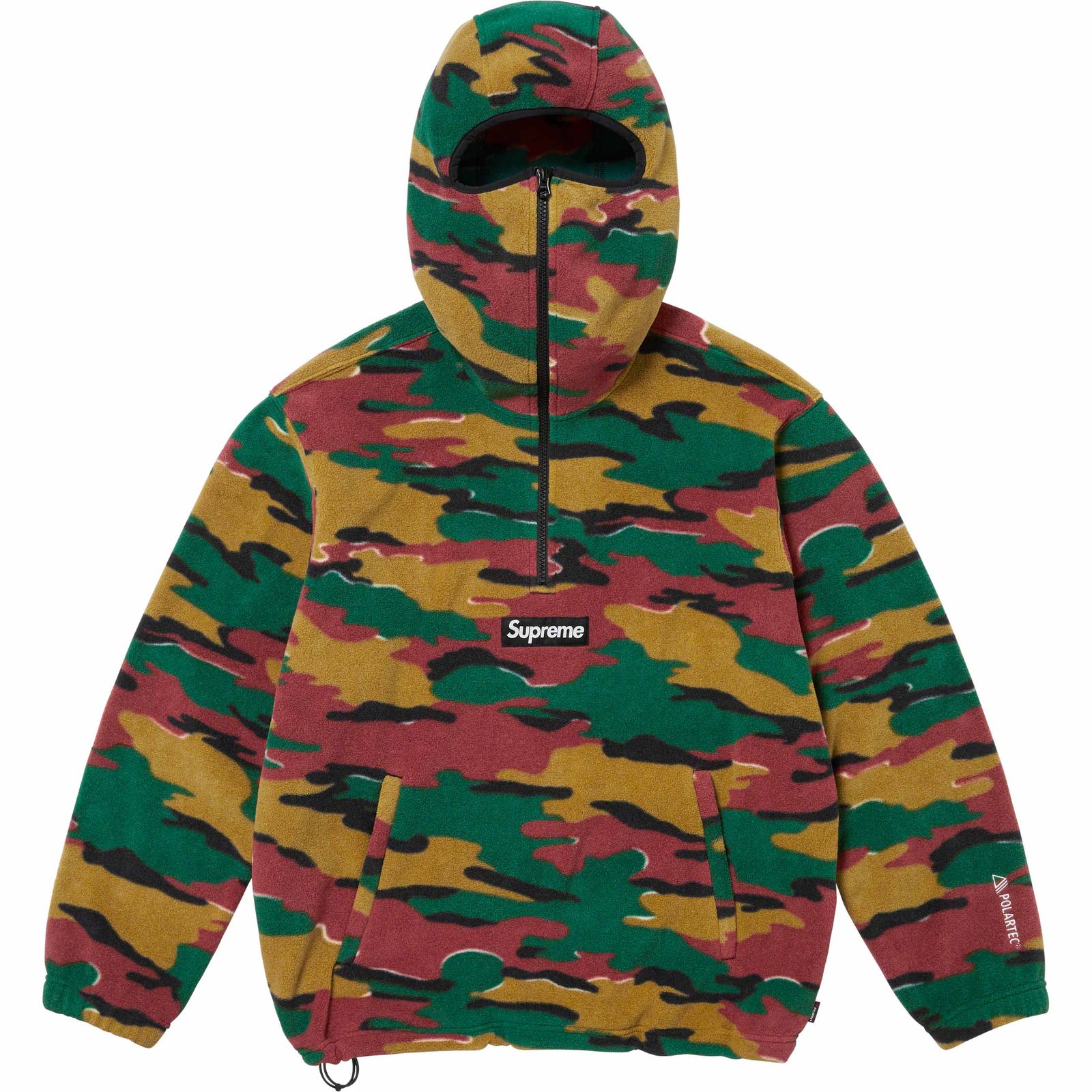 Polartec® Facemask Half Zip Hooded Sweatshirt
