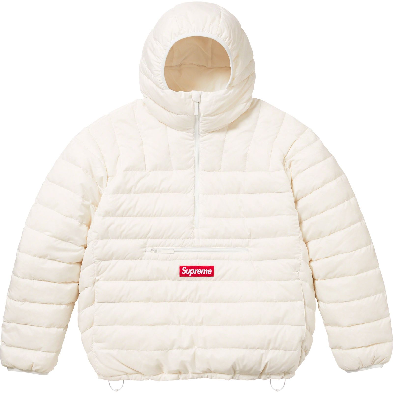 Micro Down Half Zip Hooded Pullover