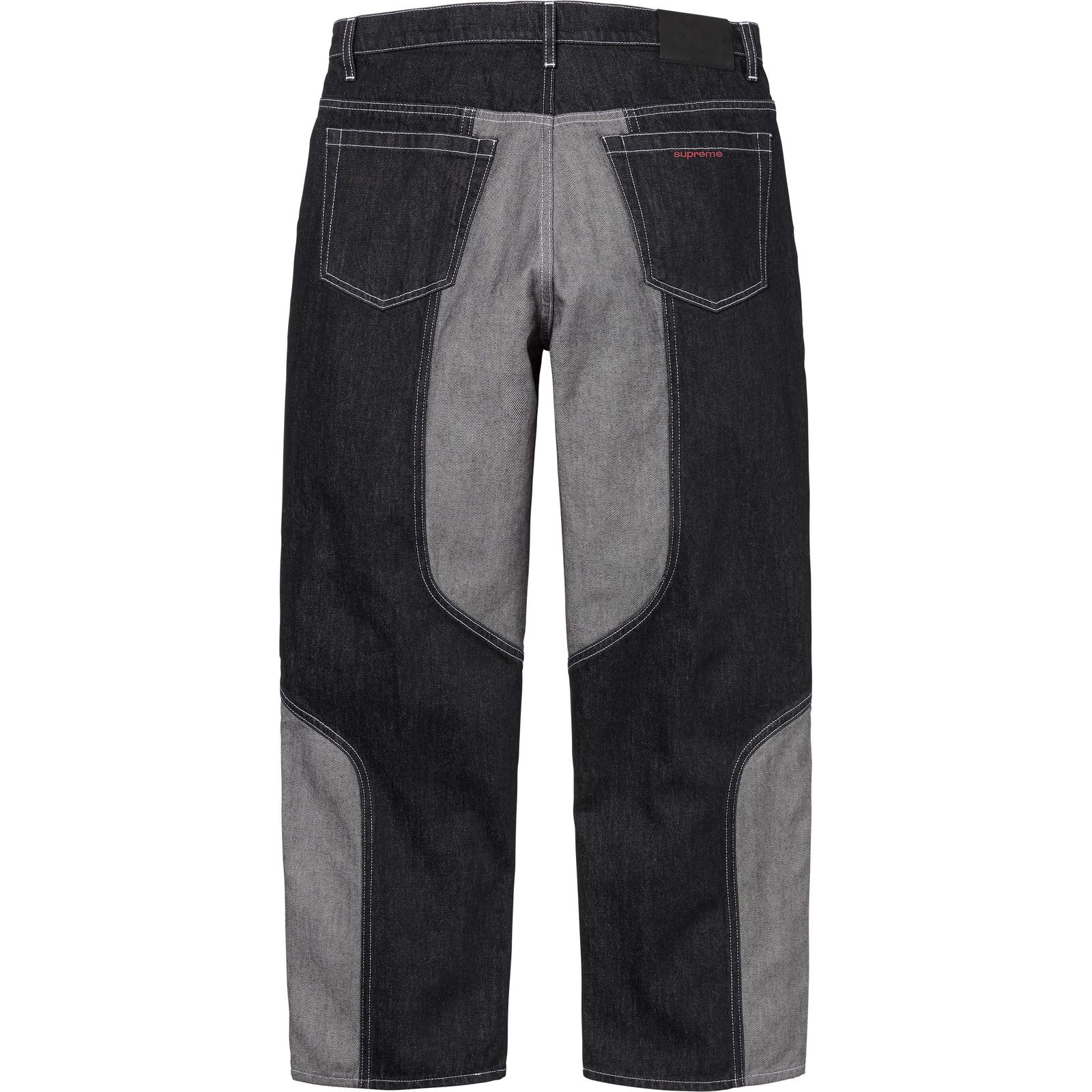 2-Tone Paneled Baggy Jean