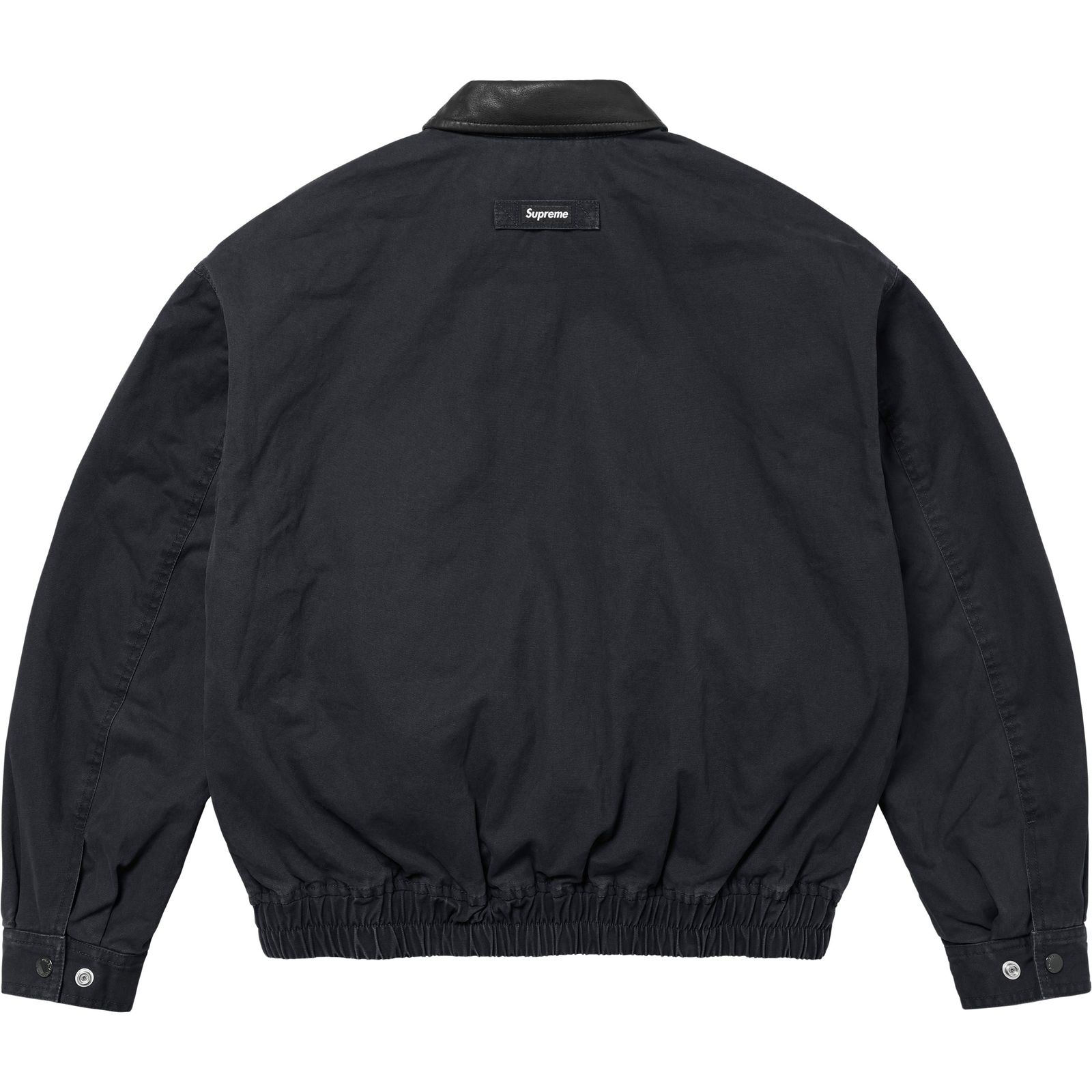 Leather Collar Utility Jacket