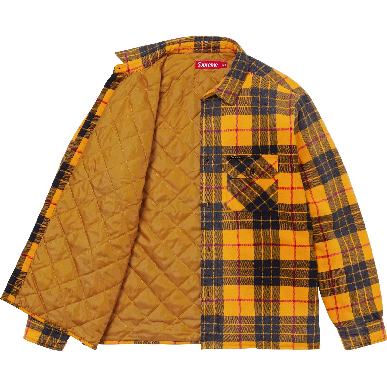 Quilted Plaid Shirt