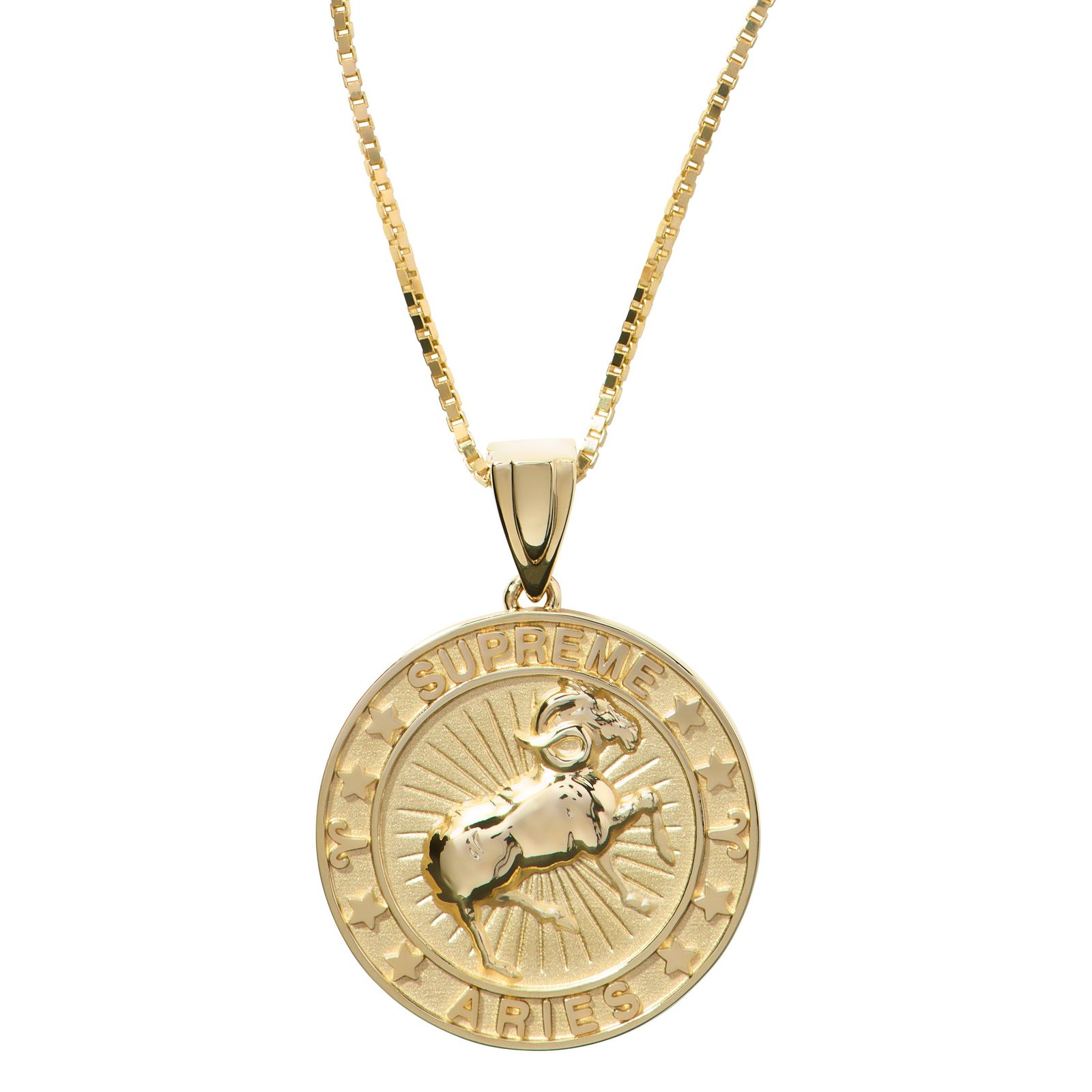 Supreme®/Jacob&Co 14K Gold Zodiac Pendant