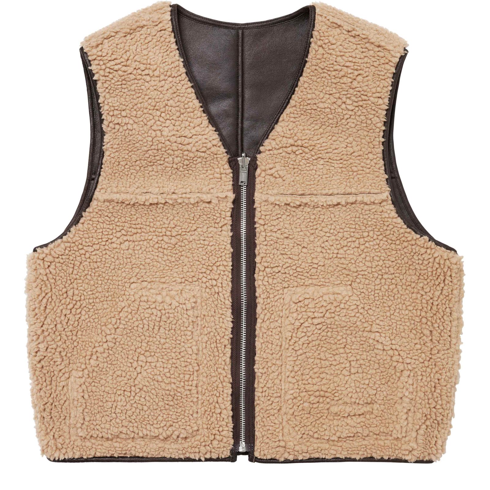 Reversible Faux Shearling Vest