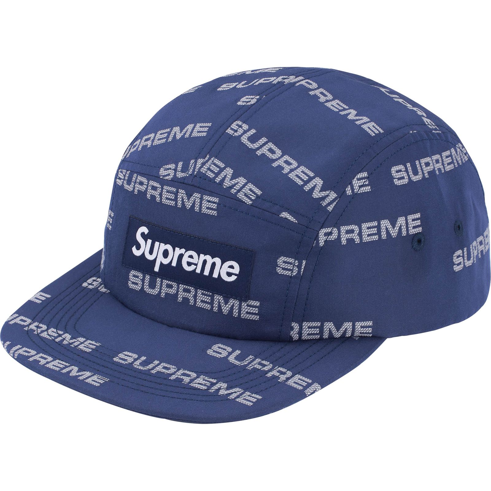 Reflective Jacquard Camp Cap