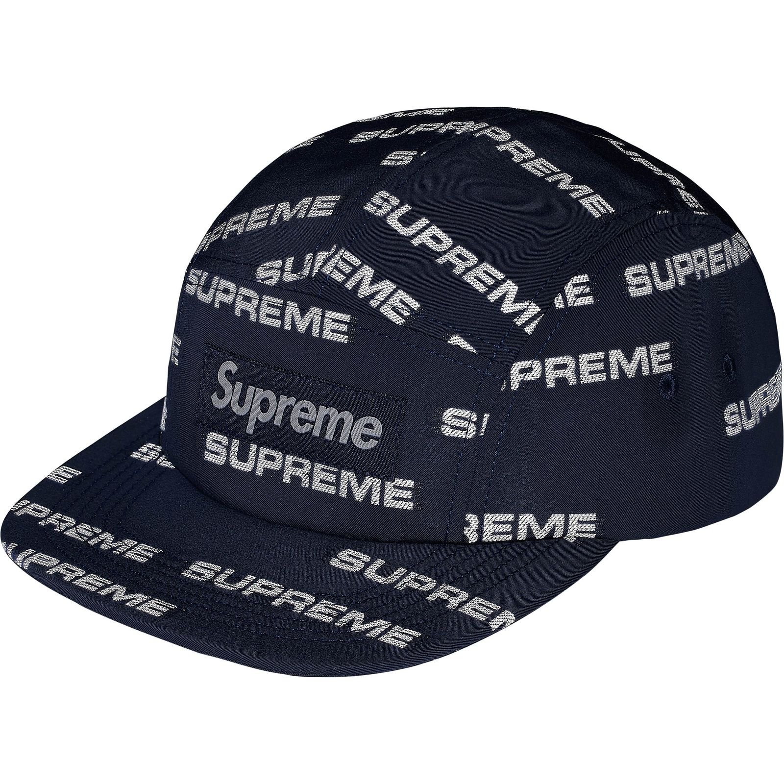 Reflective Jacquard Camp Cap