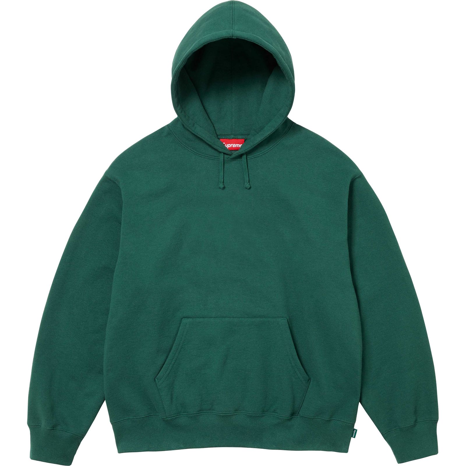 Satin Appliqué Hooded Sweatshirt