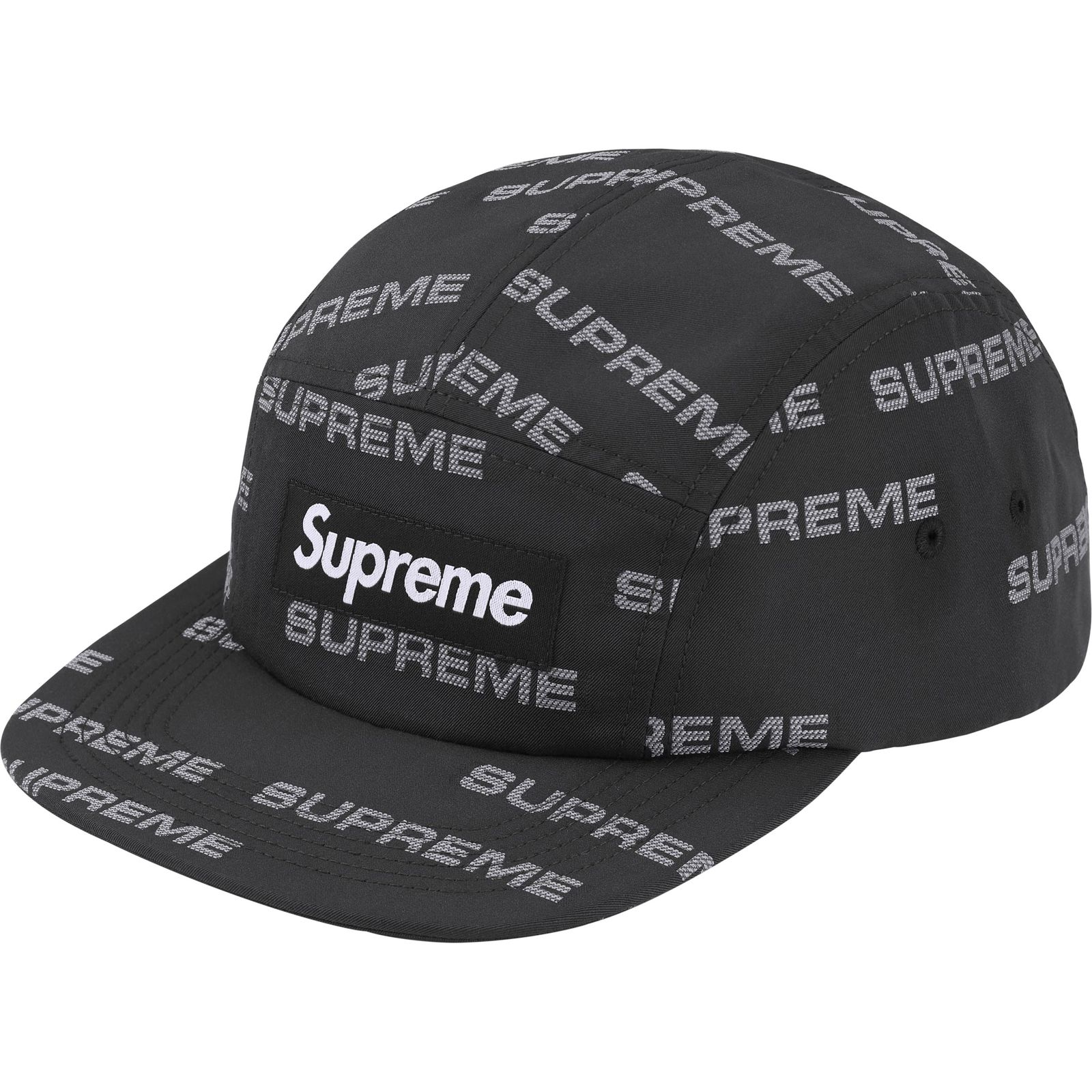 Reflective Jacquard Camp Cap