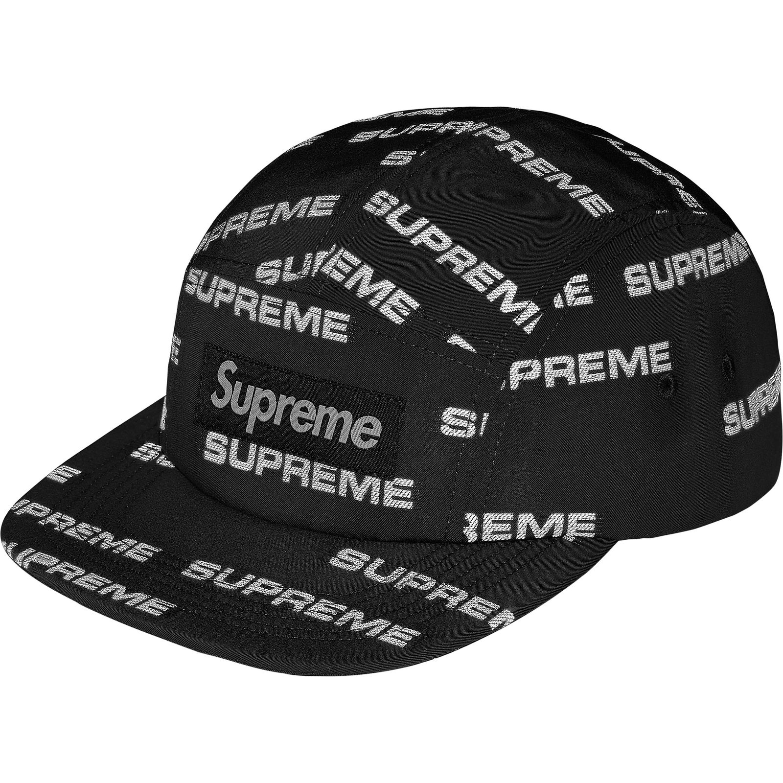 Reflective Jacquard Camp Cap
